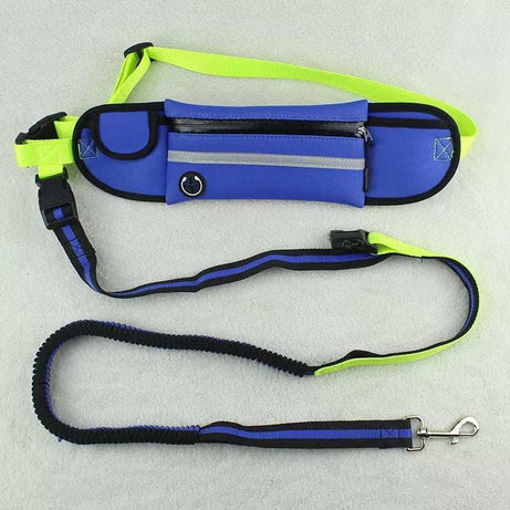 Waterproof Reflective Sports Running Pet Waist Bag with Traction Rope Leash