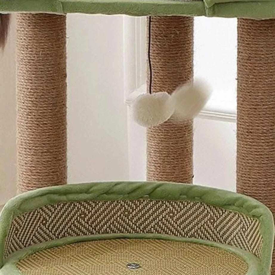 Plush Cat Tree Condo - Multi-Level Scratching Posts