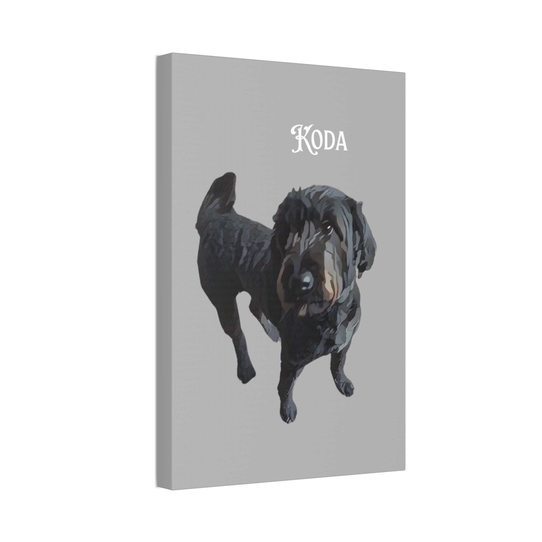 PAW-sonalized Light Grey Canvas Print | Upload Photo~Choose size