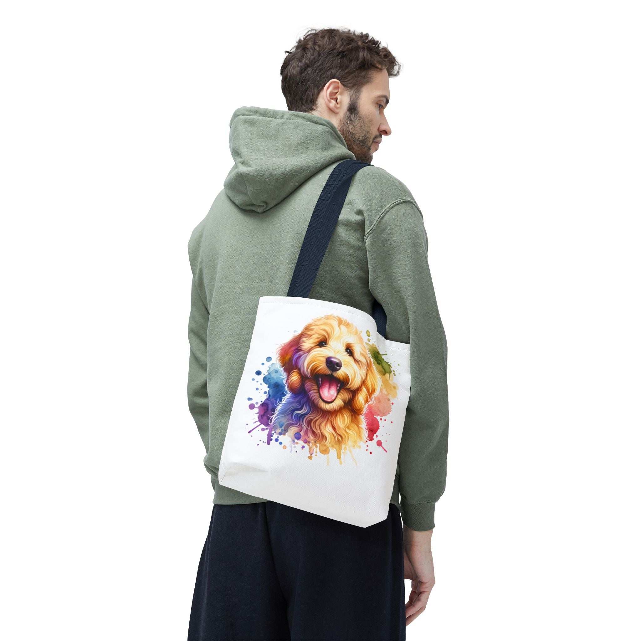 Colorful Goldendoodle Dog Lover Tote Bag - Fun Pet Art for All Occasions