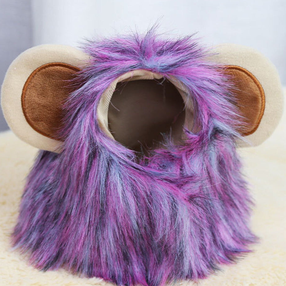 Pet Lion Mane Hat - Funny Costume Headwear for Cats and Dogs