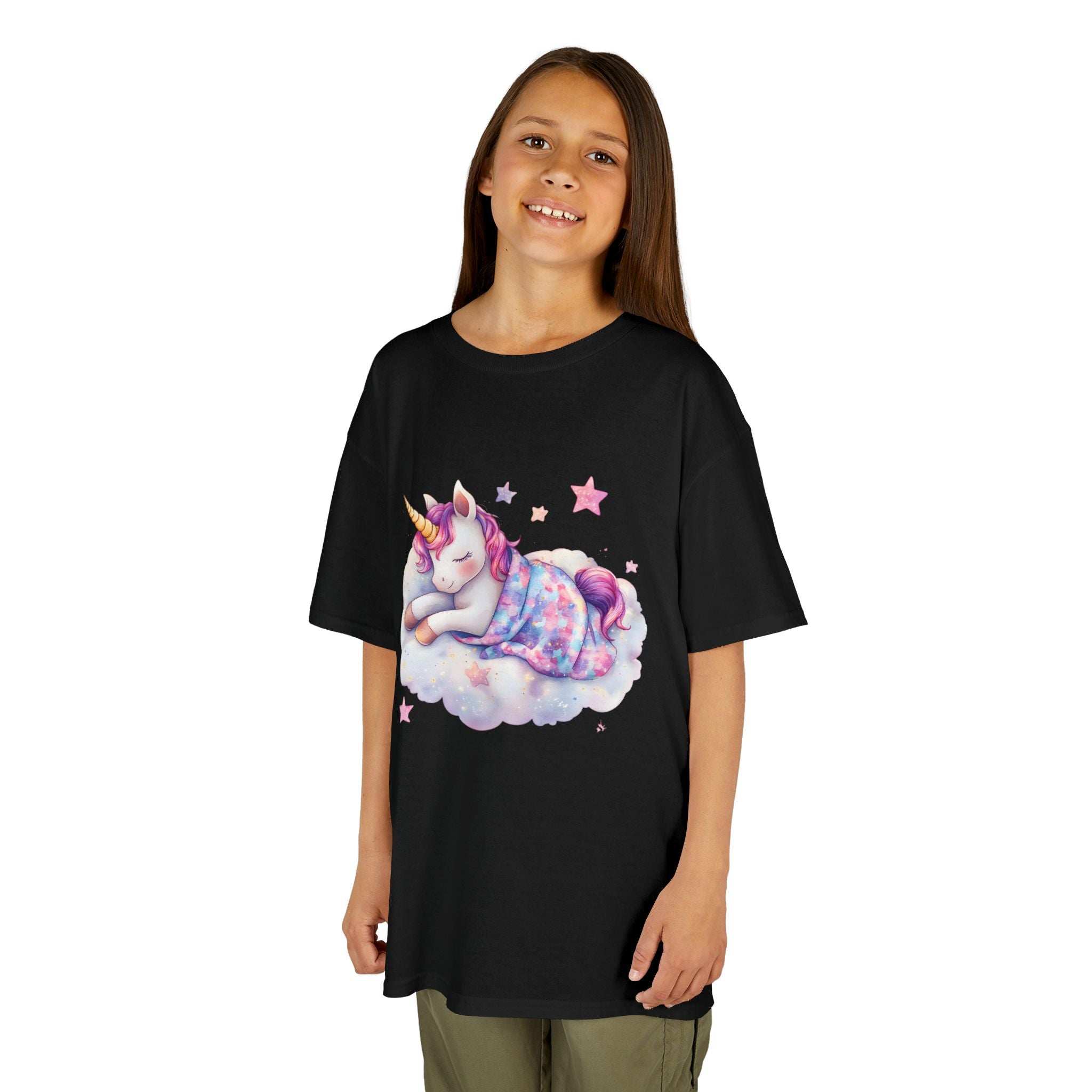 Dreamy Unicorn Kids Heavy Cotton Tee - Cute & Cozy for Everyday Adventures