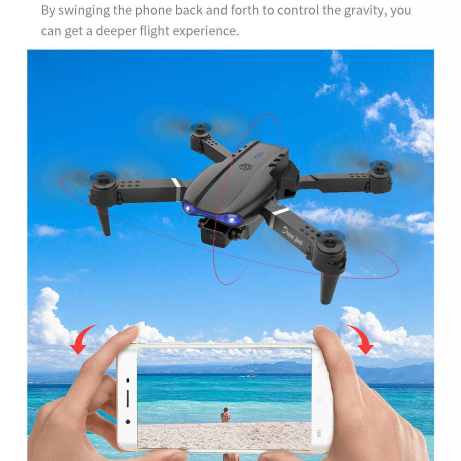 E99 Smart Pet Photography Drone - Foldable RC Camera with Real-Time Video