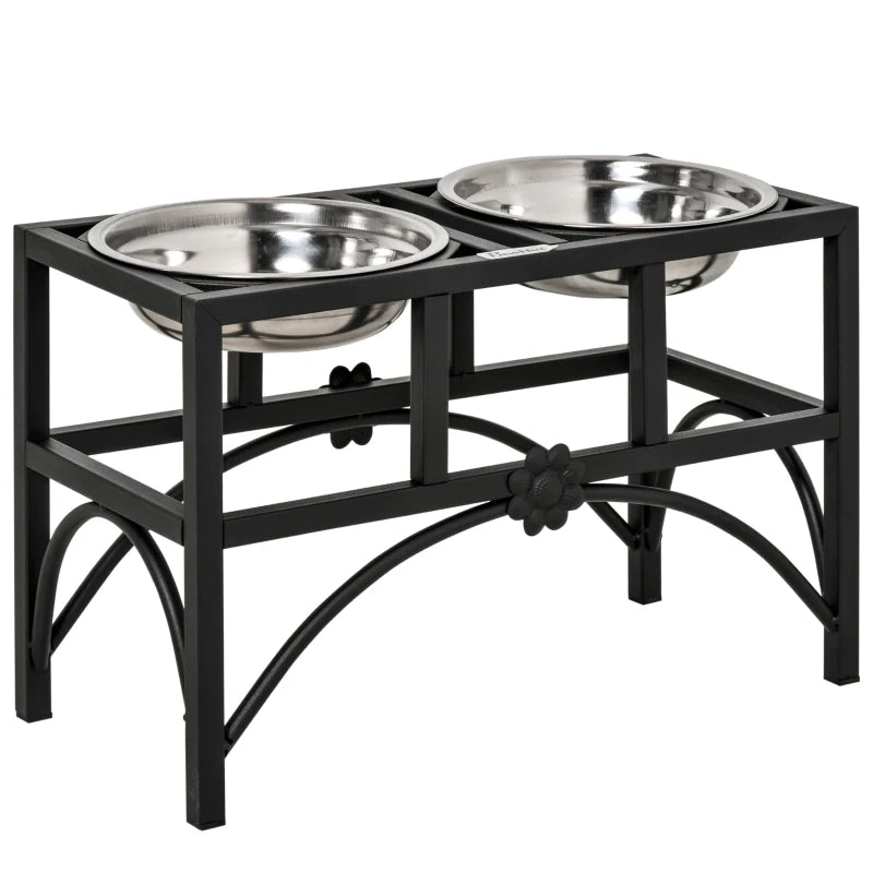 Elevated Dog Bowls - Stainless Steel Raised Feeding Station