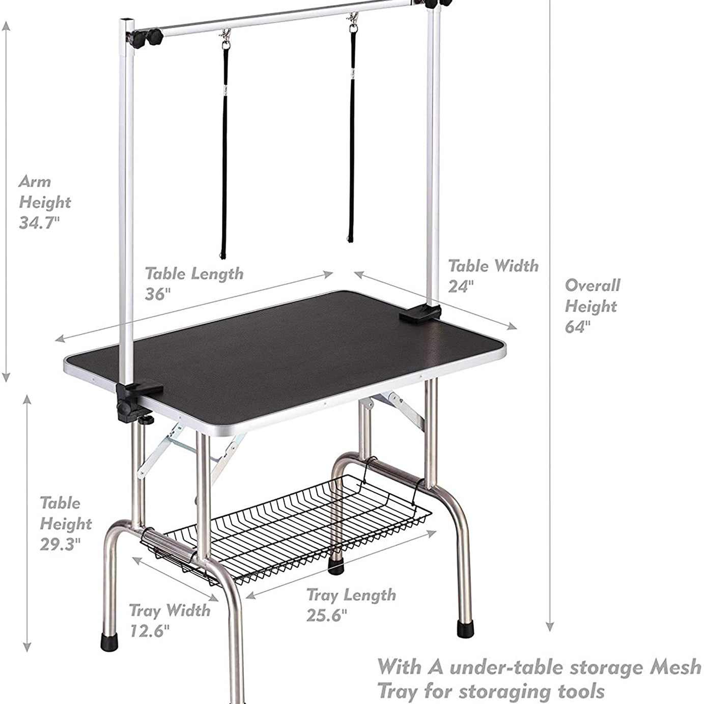 Portable Professional Dog Pet Grooming Table Adjustable Heavy Duty