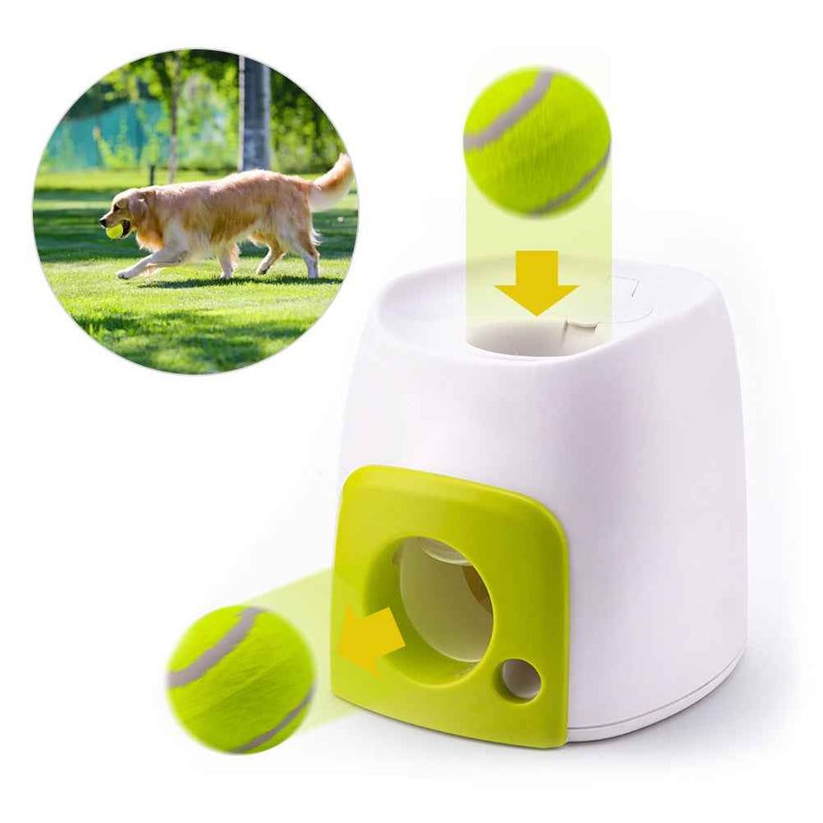 Interactive Smart Dog Feeder & Automatic Ball Launcher Reward Toy