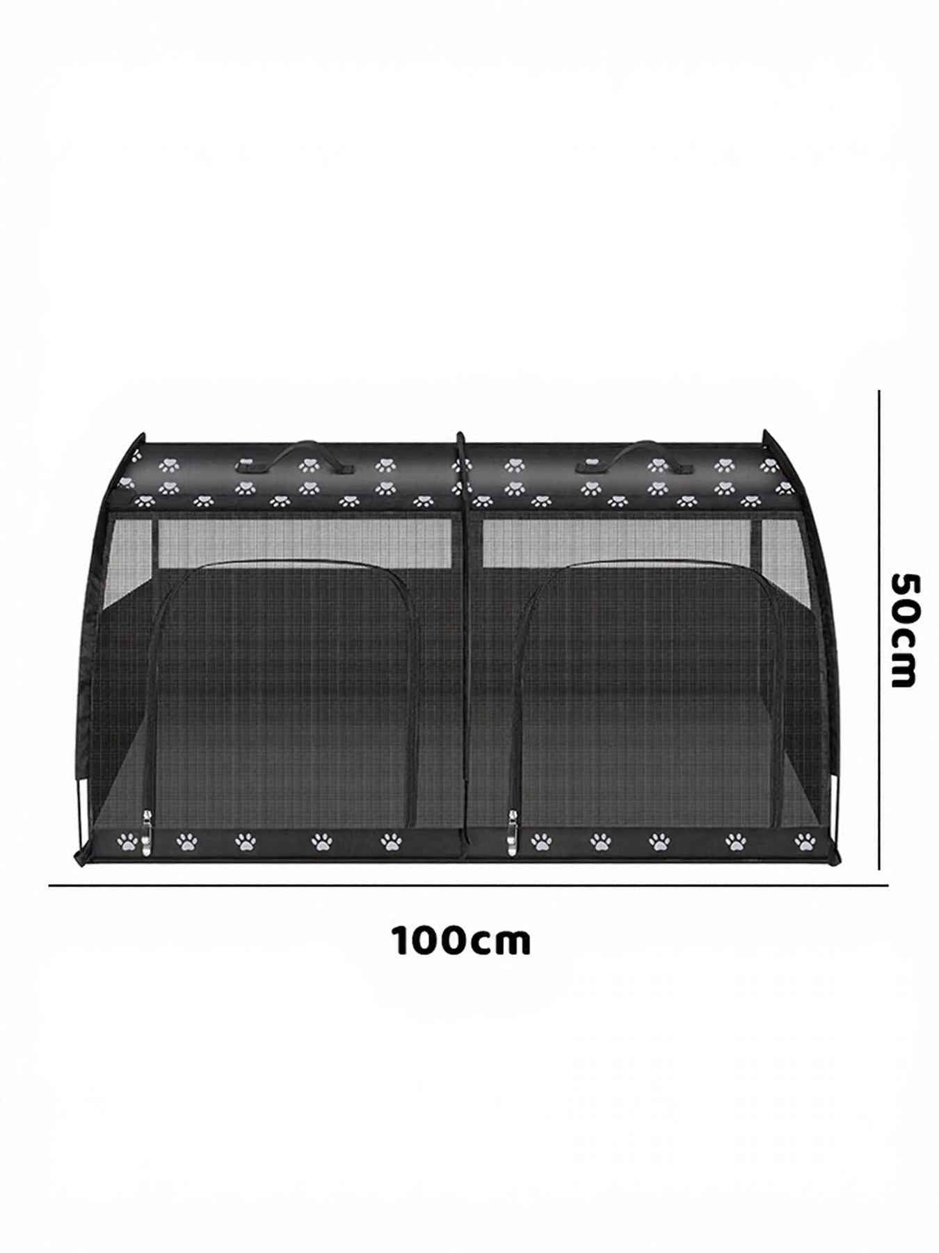 Pet Car Cage Collapsible - Breathable Oxford Travel Crate
