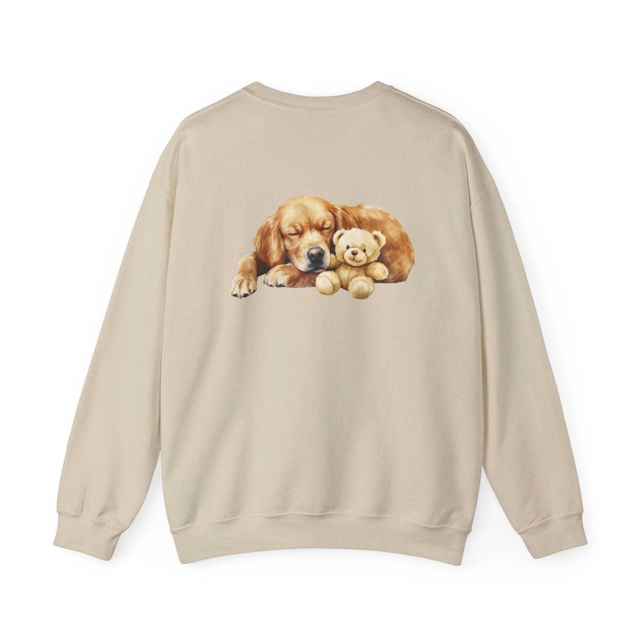 Baby Golden Retriever Crewneck - Nap with Teddy Bear