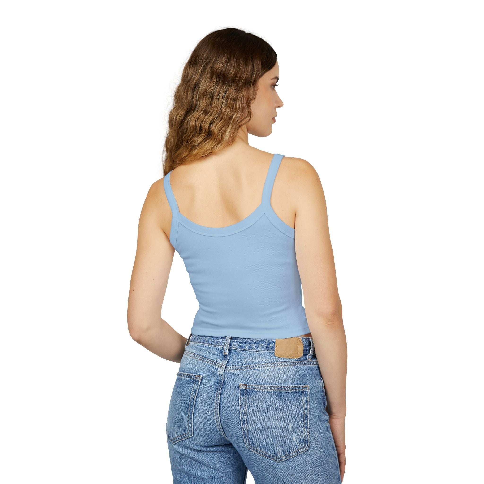 "Less People, More Dogs" Women's Spaghetti Strap Tank Top - Perfect for Dog Lovers