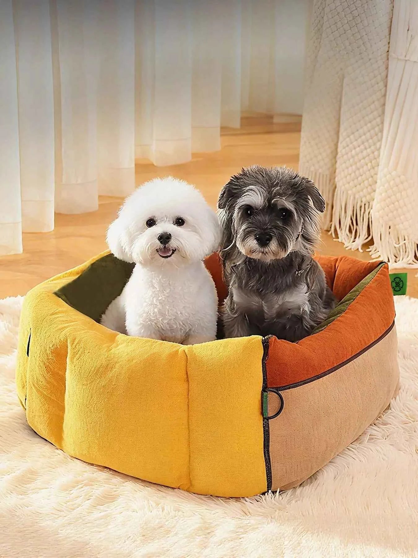 Pet Car Seat Bed - Comfortable & Secure