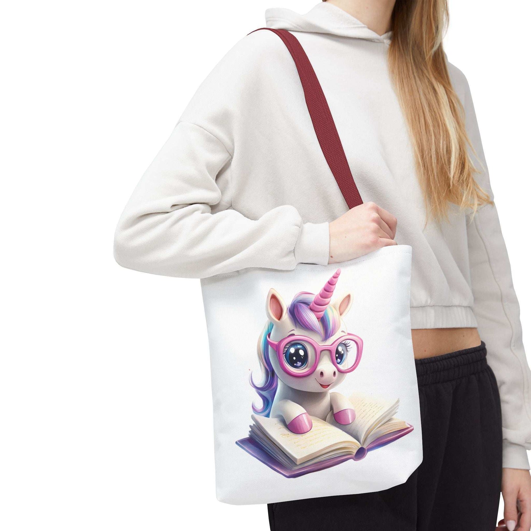 Cute Unicorn Reading Tote Bag - Perfect for Book Lovers