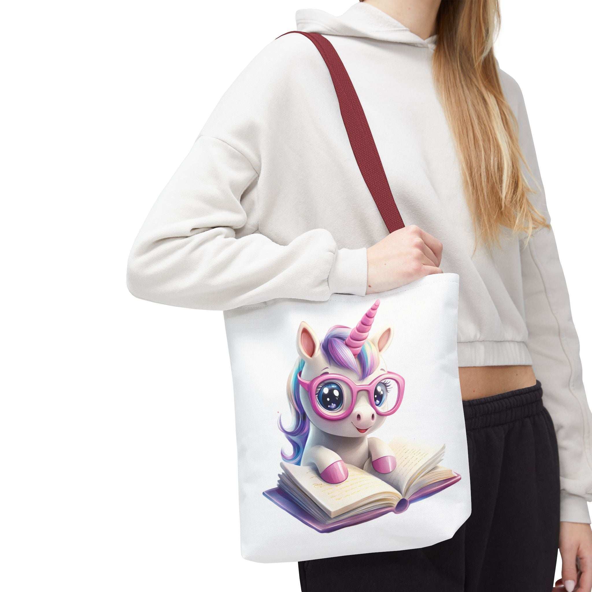 Cute Unicorn Reading Tote Bag - Perfect for Book Lovers