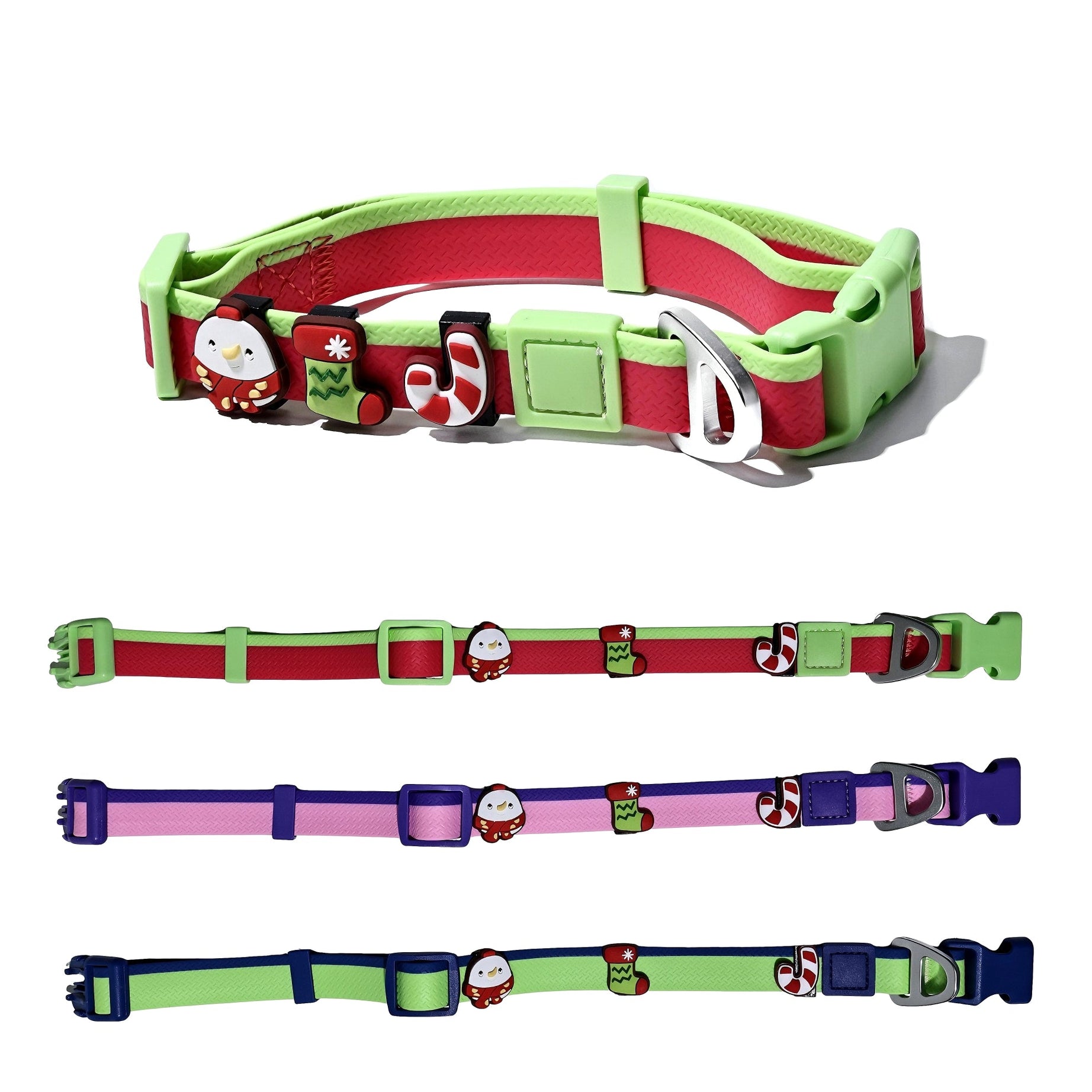 DIY Pet Leash Set - Dual-Color Embossed with 12 Accessories