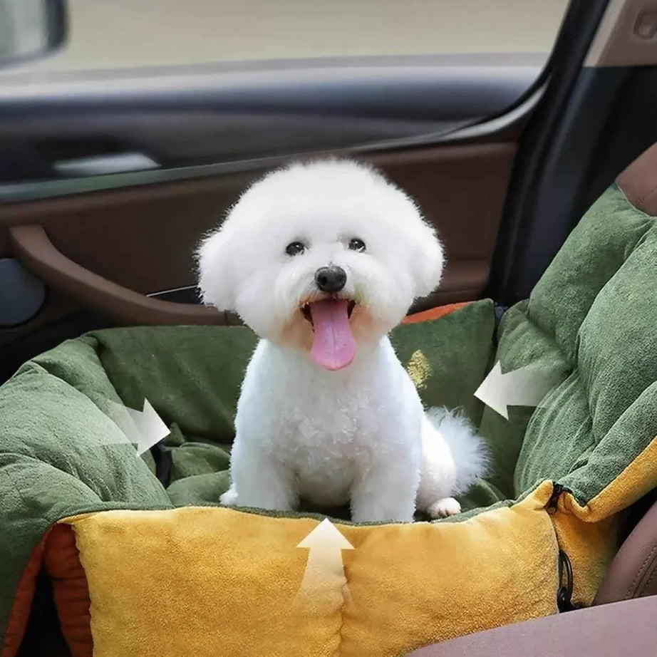 Pet Car Seat Bed - Comfortable & Secure