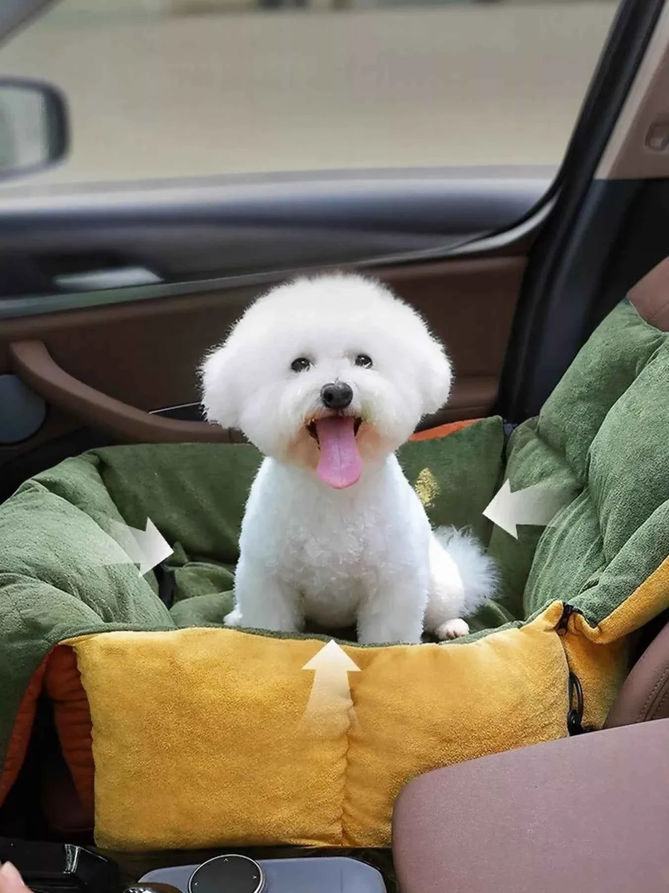 Pet Car Seat Bed - Comfortable & Secure