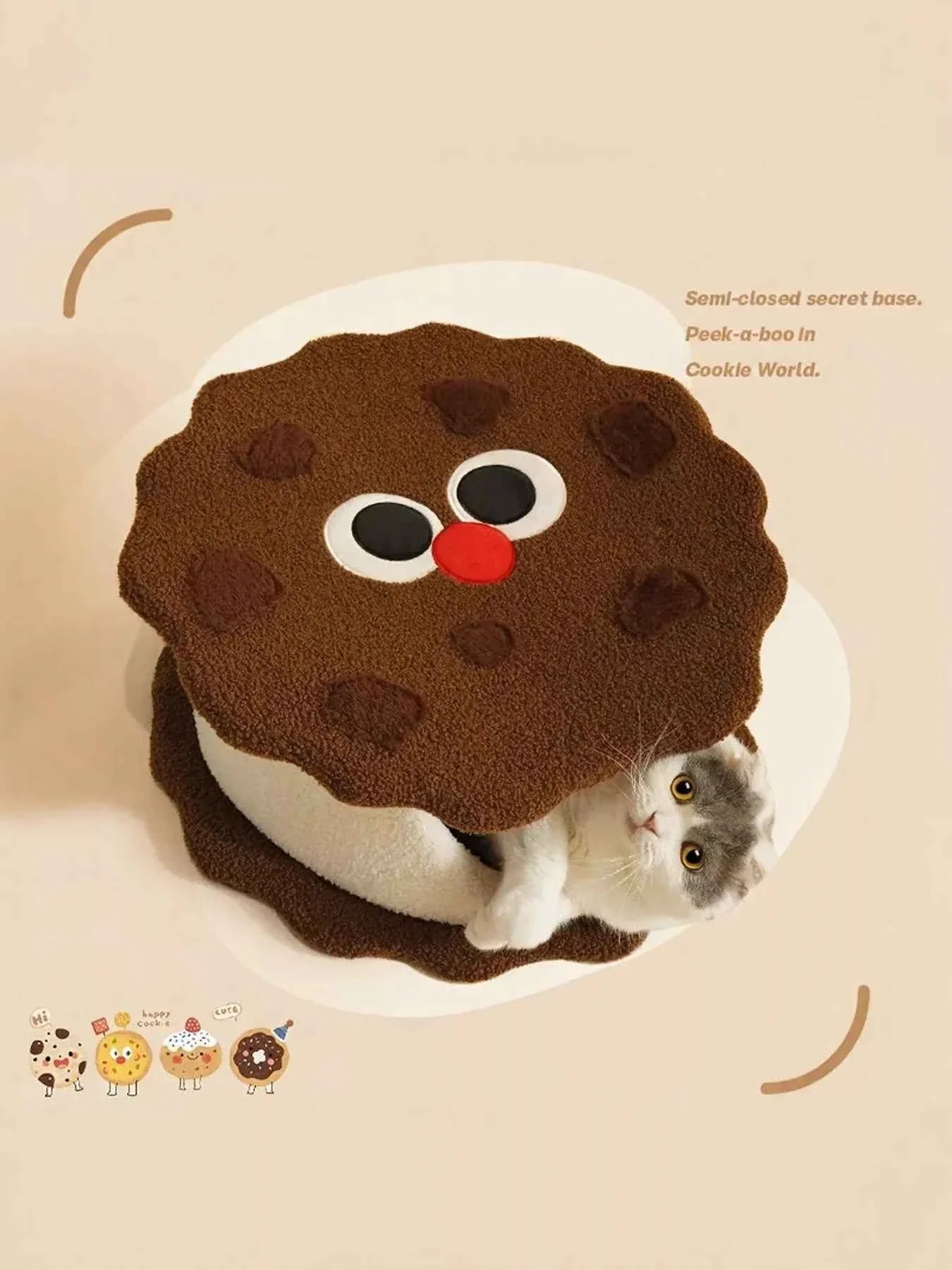 Biscuit Style Pet Nest - Removable Top Section