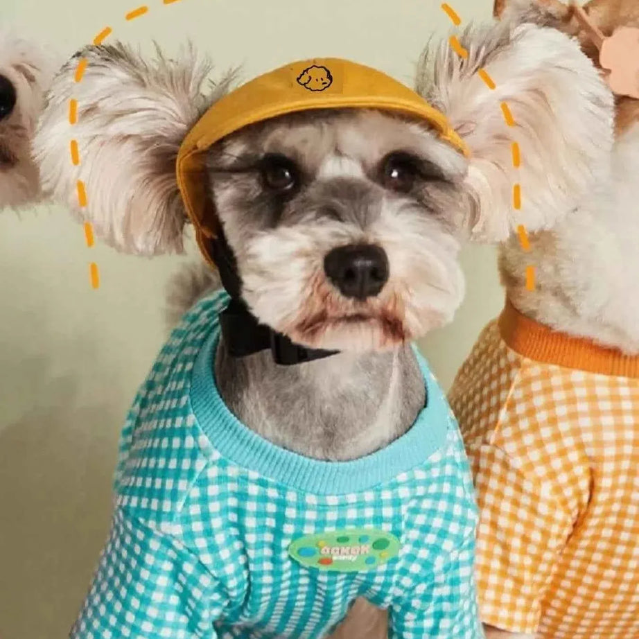 Embroidered Pet Baseball Cap - Over Ear Style