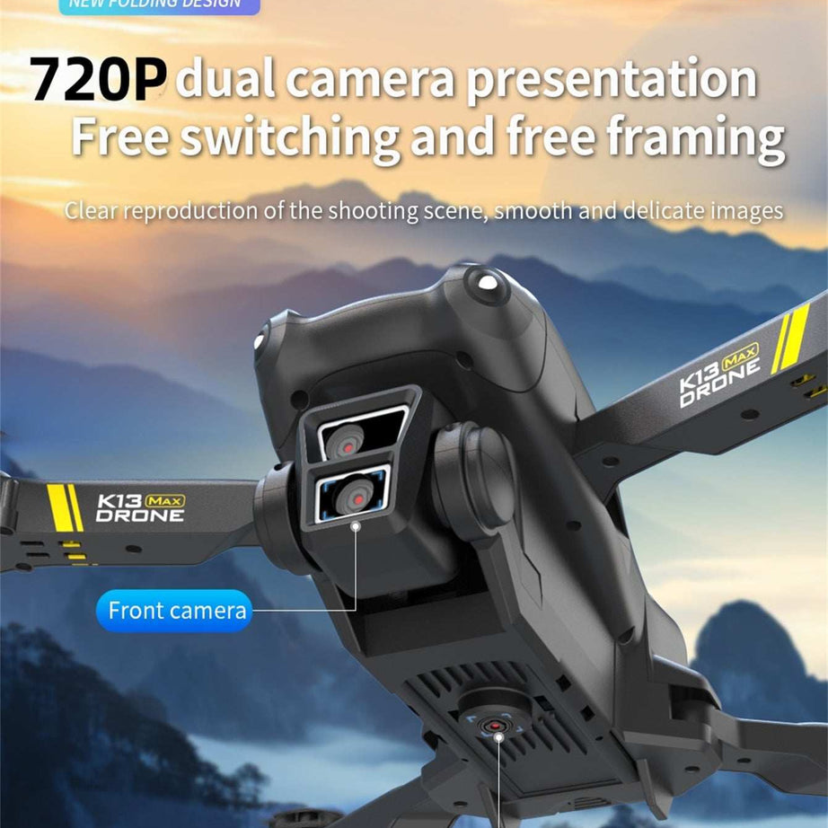 K13 Smart Pet Photography Drone with 2 Batteries - Beginner Friendly