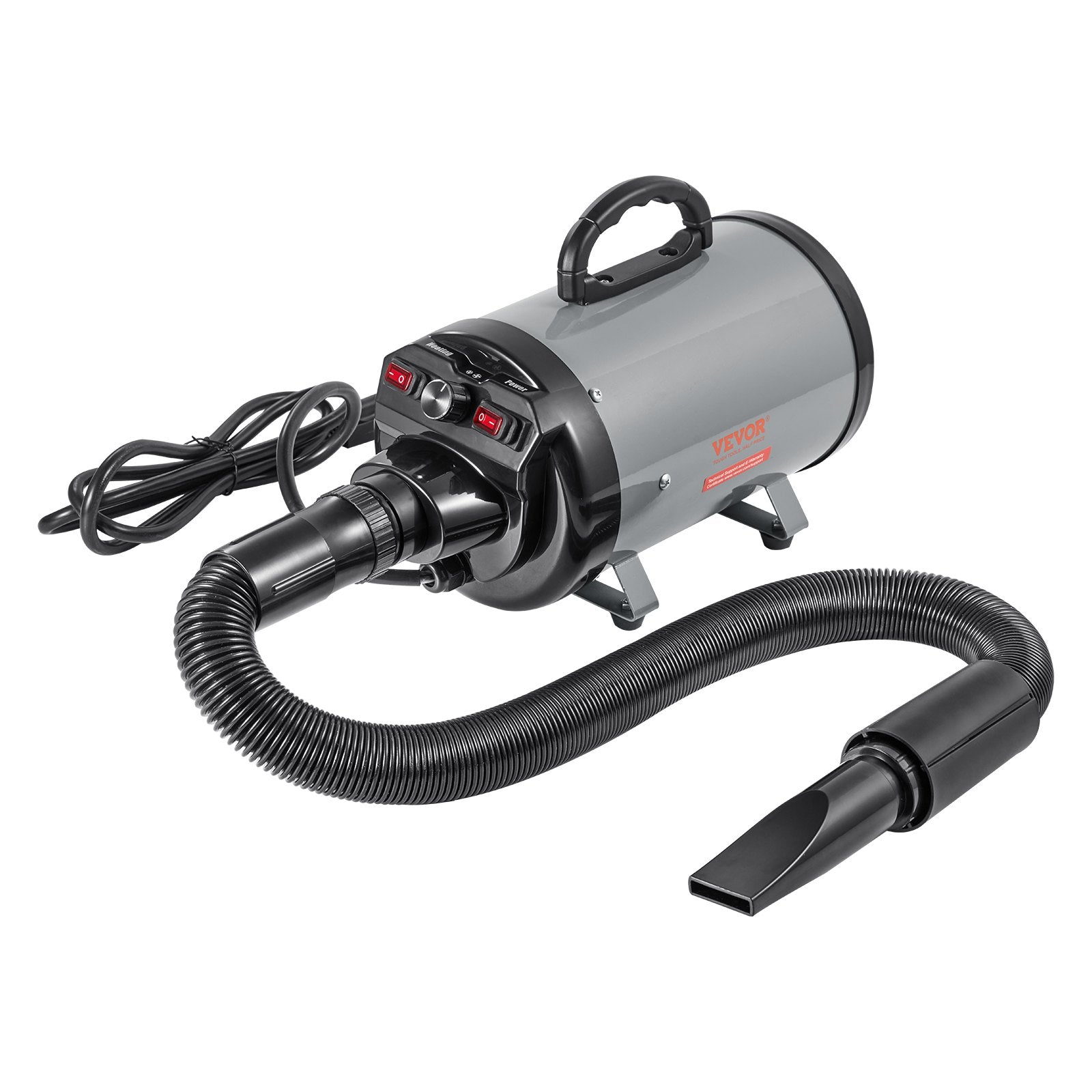 Dog Grooming Blow Dryer 2800W - High Velocity Pet Hair Dryer with 4 Nozzles