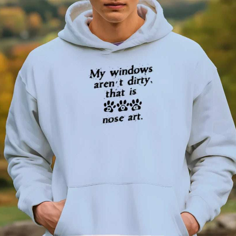 Window Nose Art Hoodie Sweatshirt - Pet Parent Comfort