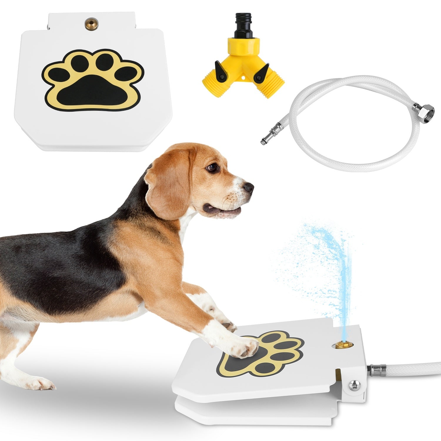 Outdoor Dog Water Fountain - Step-Activated Pedal