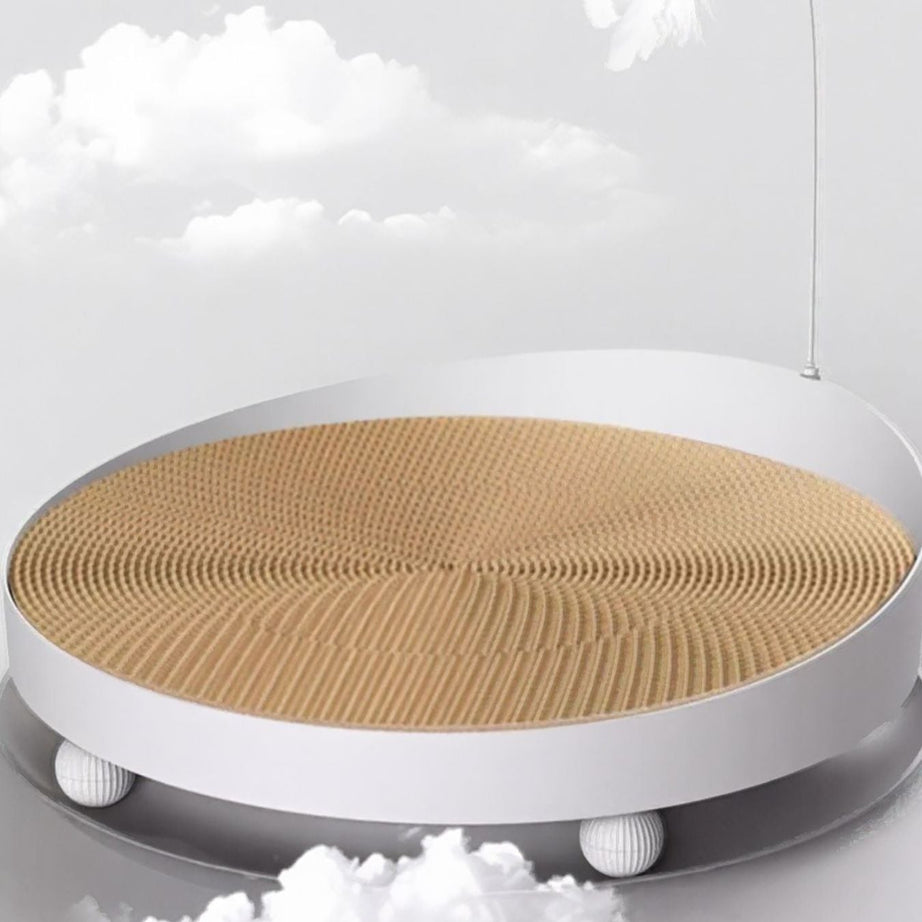 Round Interactive Scratching Board - Built for Playful Cats
