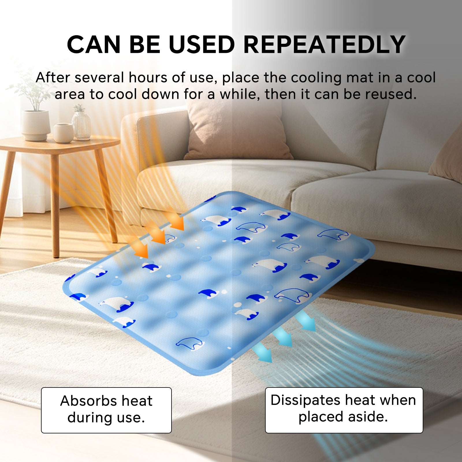 Pet Cooling Mat - Various Fun Designs