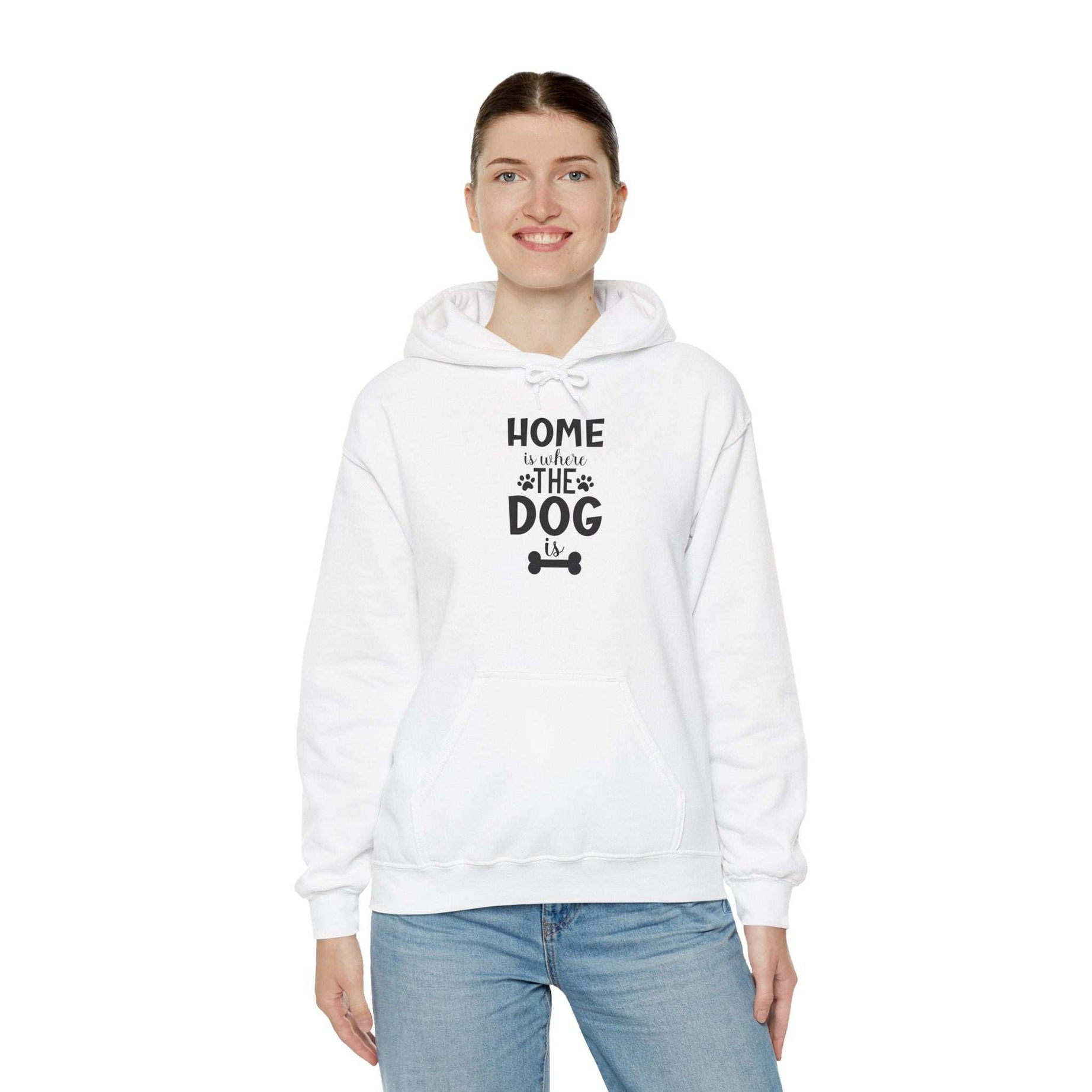 Home is Where the Dog Is - Unisex Heavy Blend™ Hooded Sweatshirt