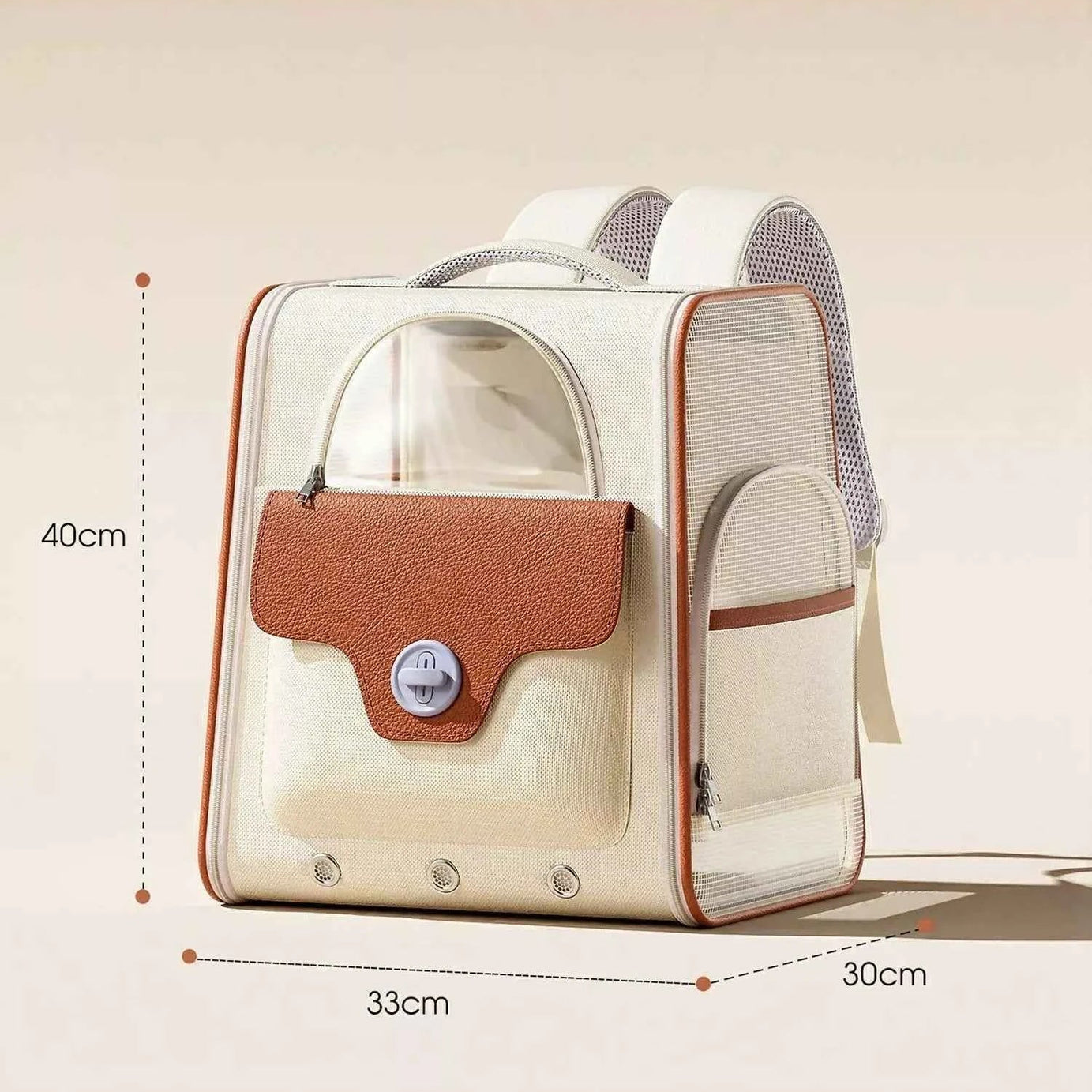 Pet Carrier Backpack Breathable - Mesh Ventilation Travel