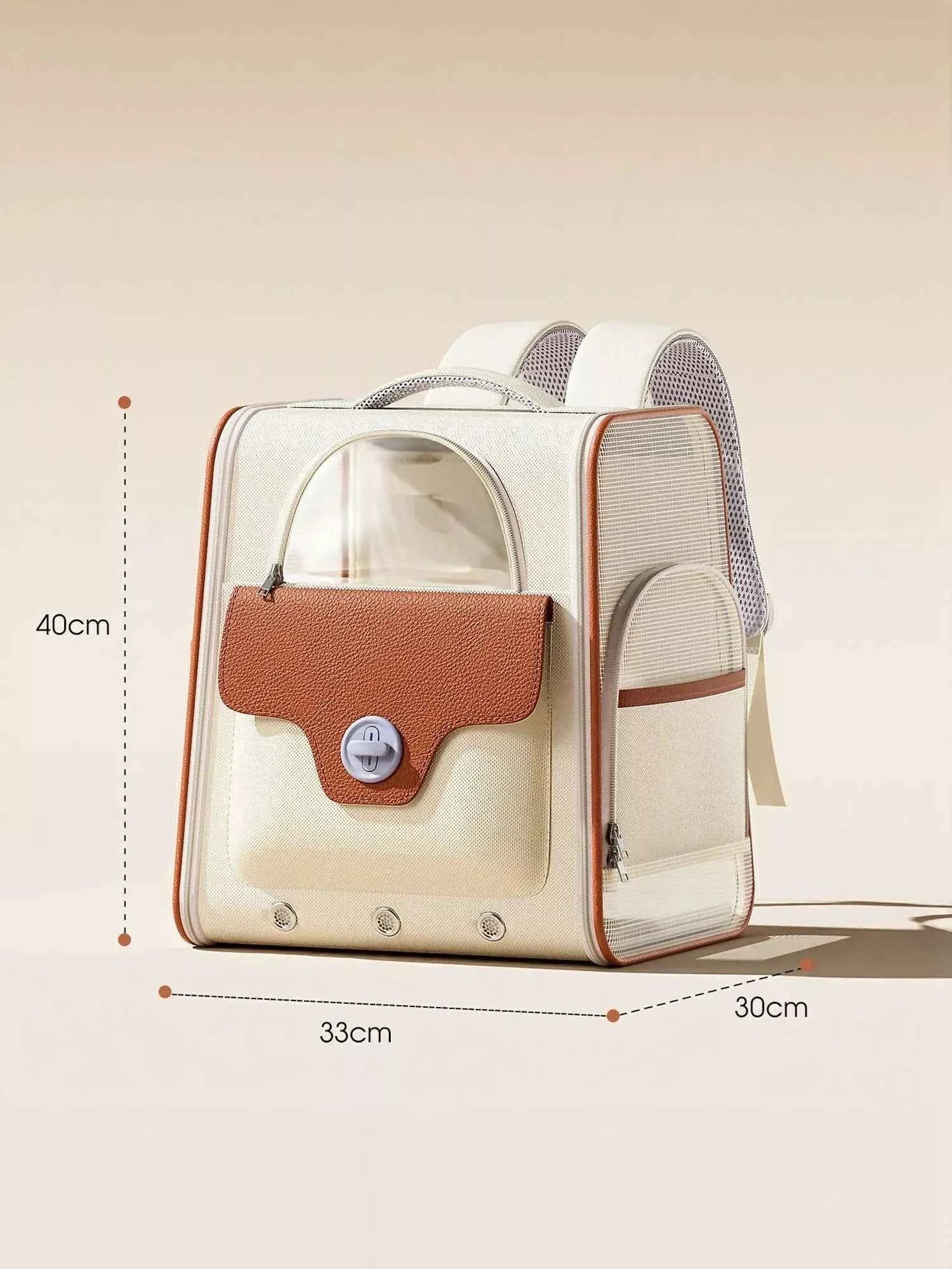 Pet Carrier Backpack Breathable - Mesh Ventilation Travel