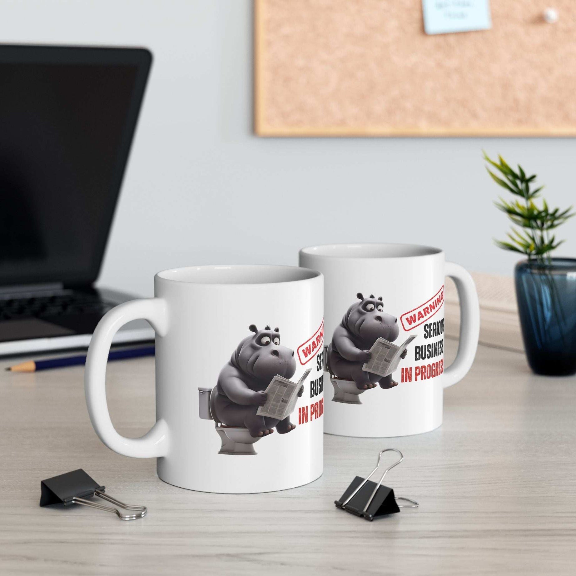 Funny Toilet Humor Ceramic Mug - 11oz & 15oz Coffee Cup for Adults