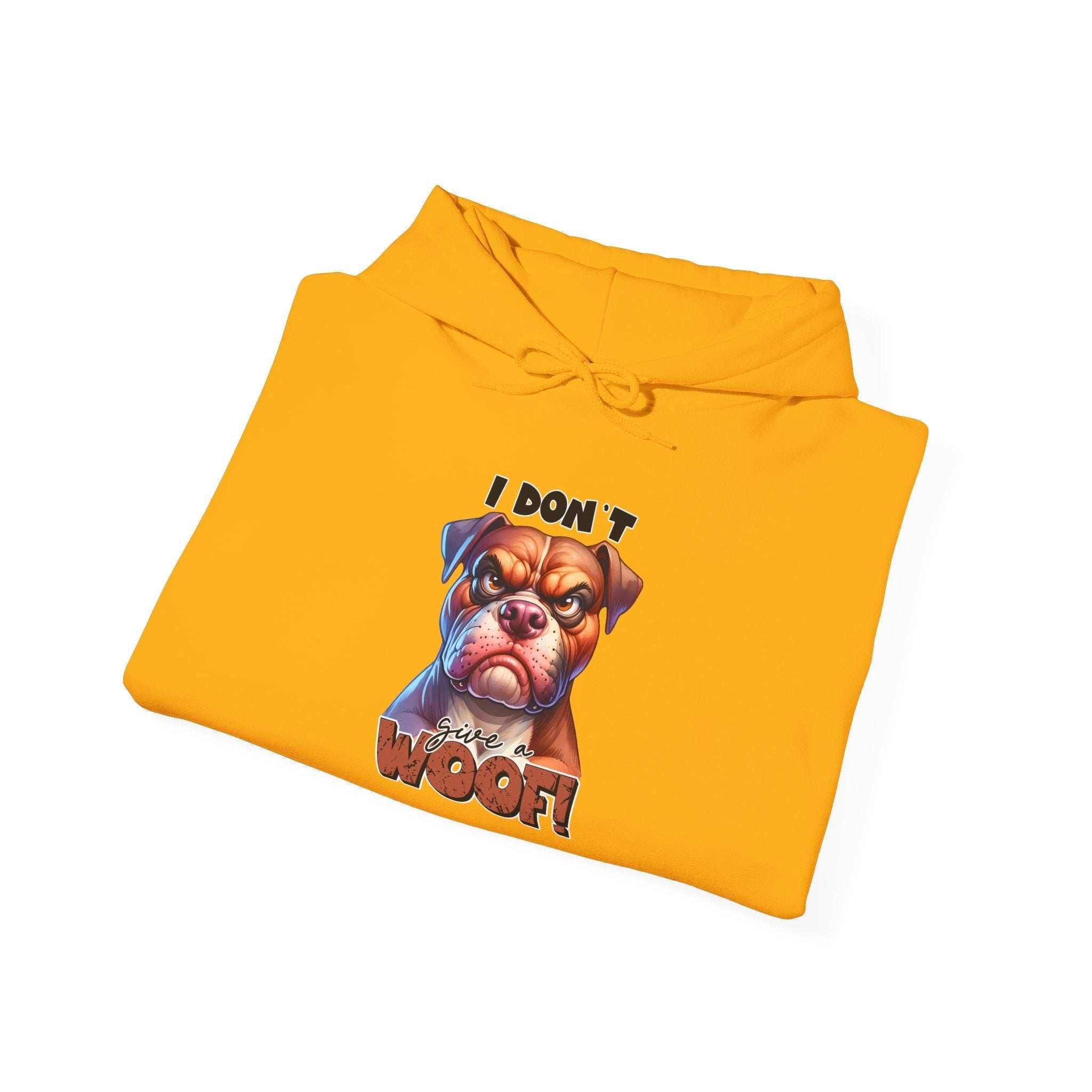Fun Dog-Themed Unisex Hoodie - "I Don't Give a Woof"