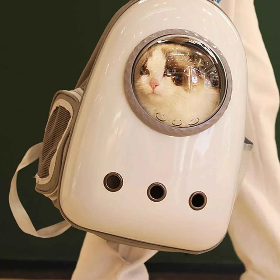 Pet Carrier Backpack - Space Capsule Transparent Bubble