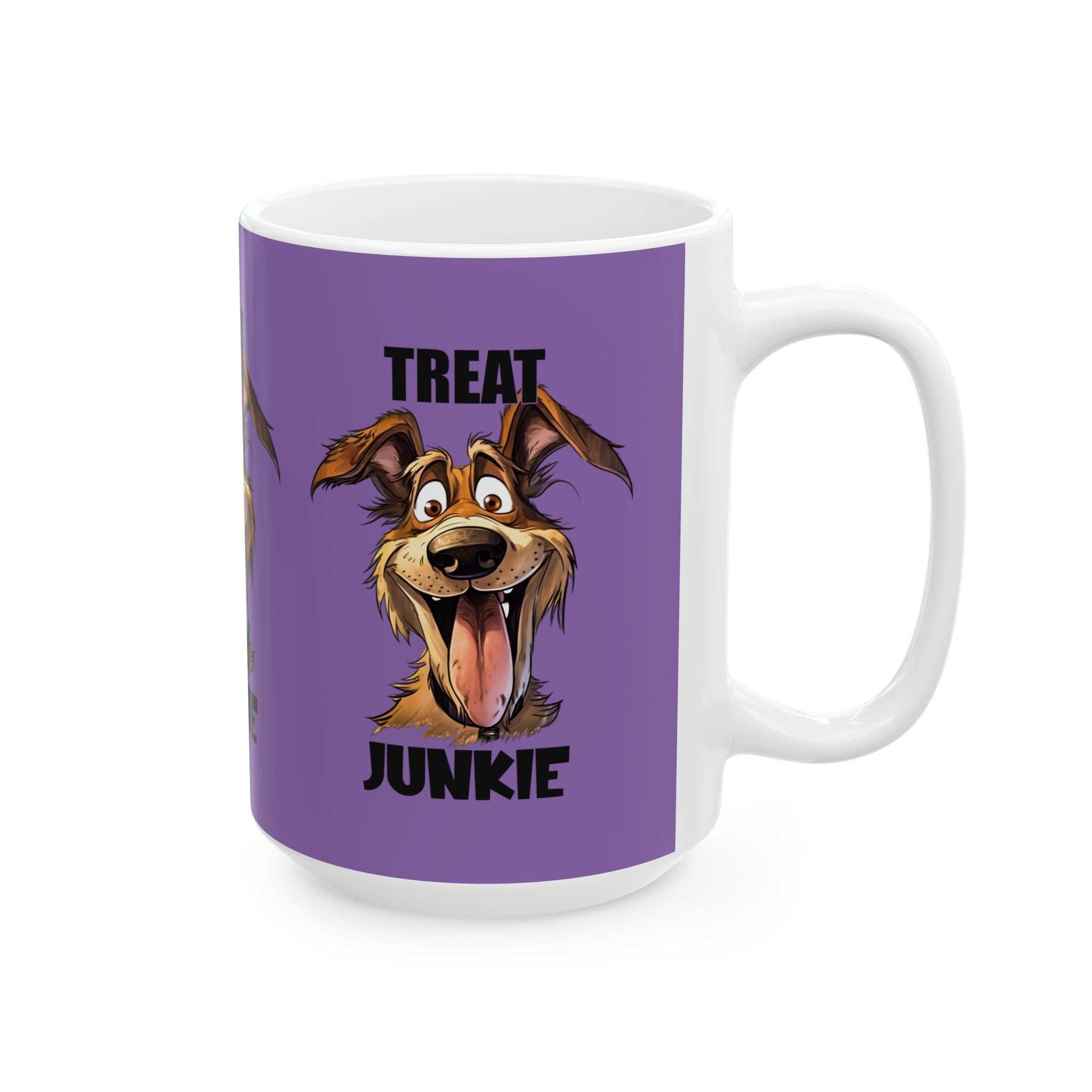 Funny Dog Lover Mug - 'Treat Junkie' - Perfect Gift for Pet Owners