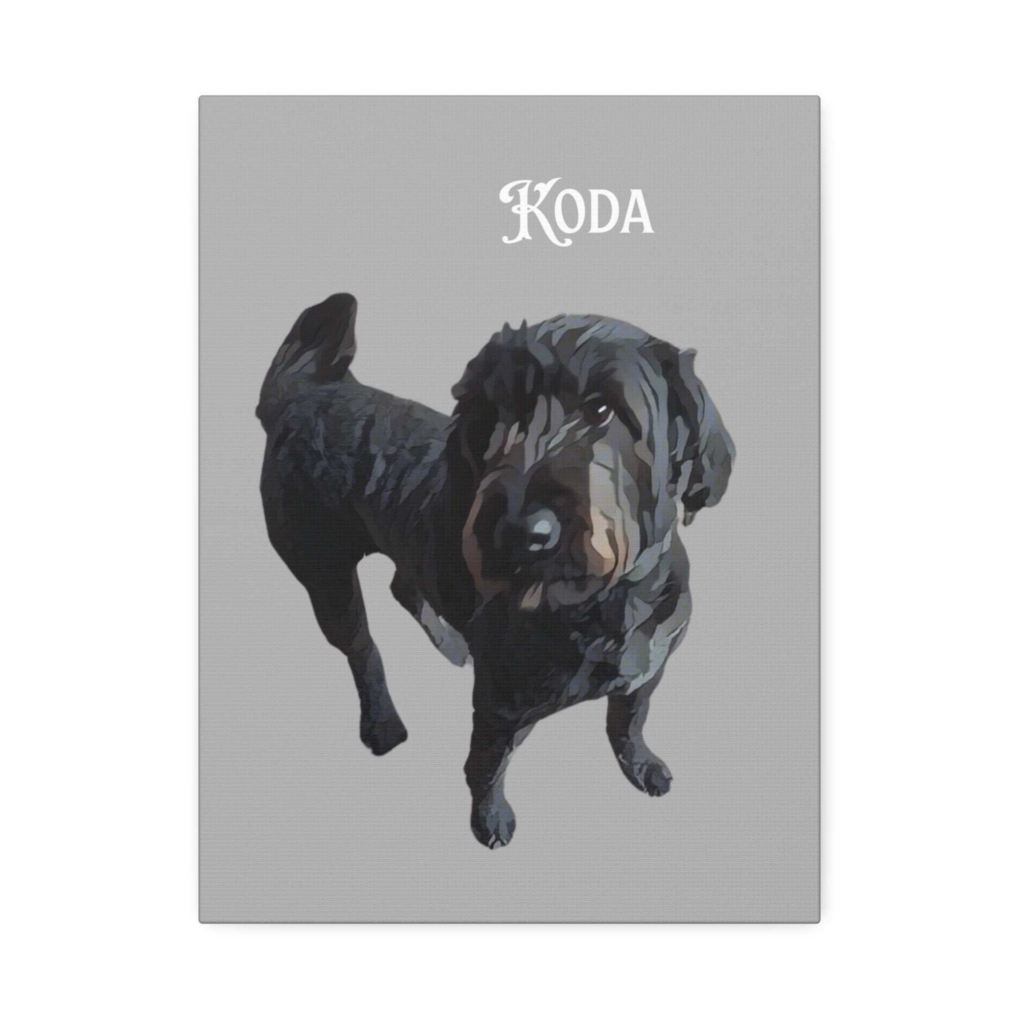 PAW-sonalized Light Grey Canvas Print | Upload Photo~Choose size