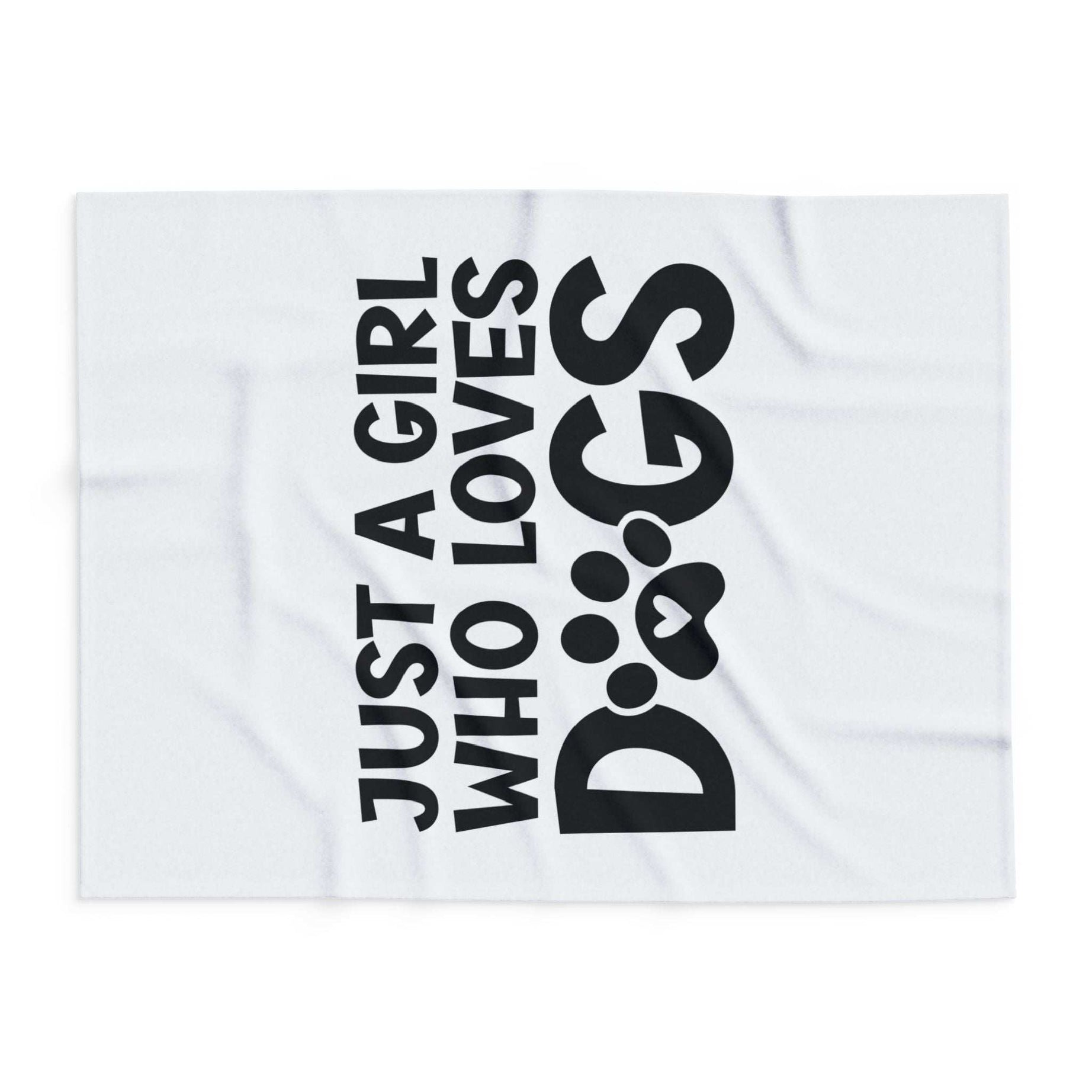 Just a Girl Who Loves Dogs - Fleece Blanket