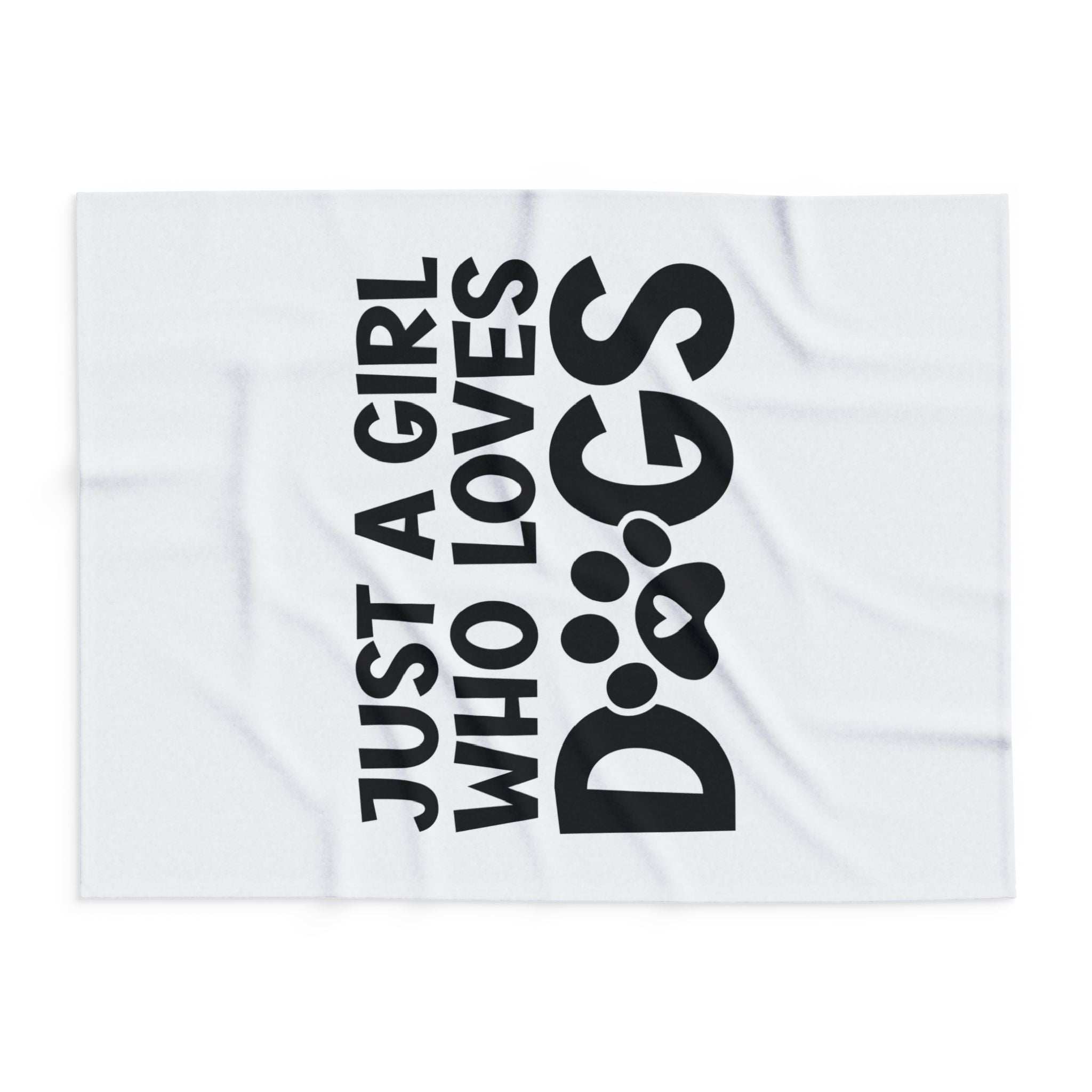 Just a Girl Who Loves Dogs - Fleece Blanket