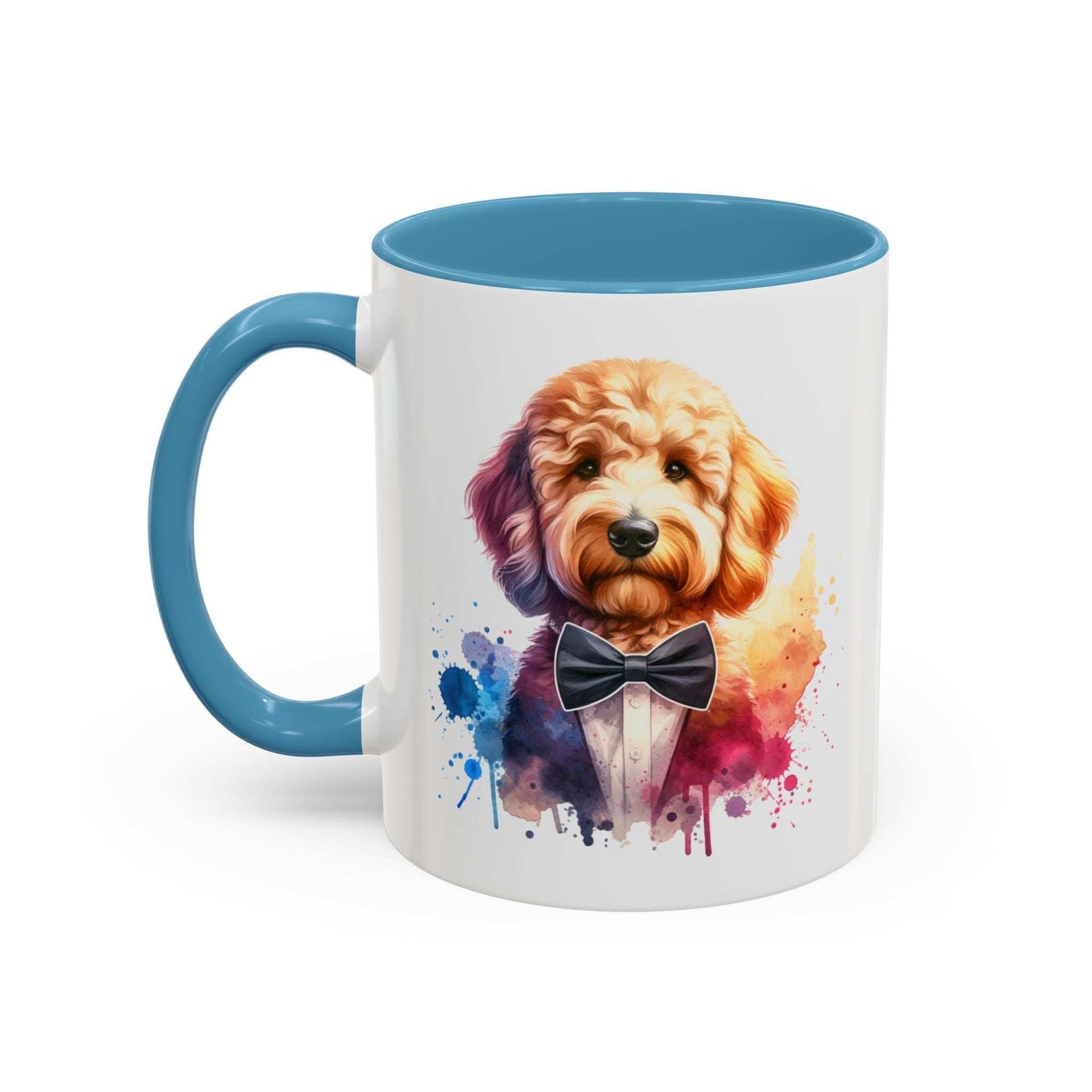 Watercolor Dog Lover Coffee Mug - 11oz & 15oz Accent Mugs for Pet Owners