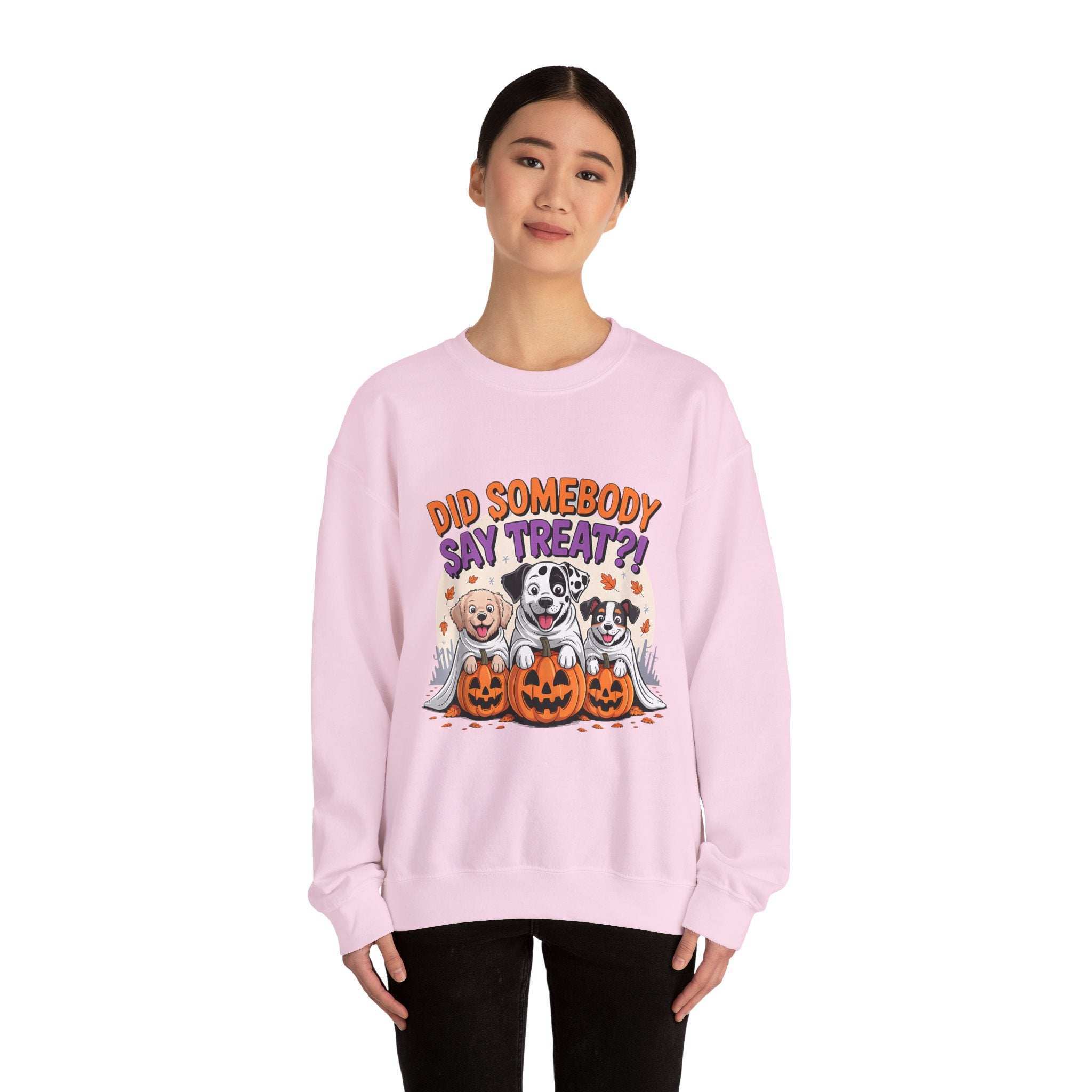 Halloween Dog Lover Crewneck - Cozy Spooky Season Pet Parent Sweatshirt