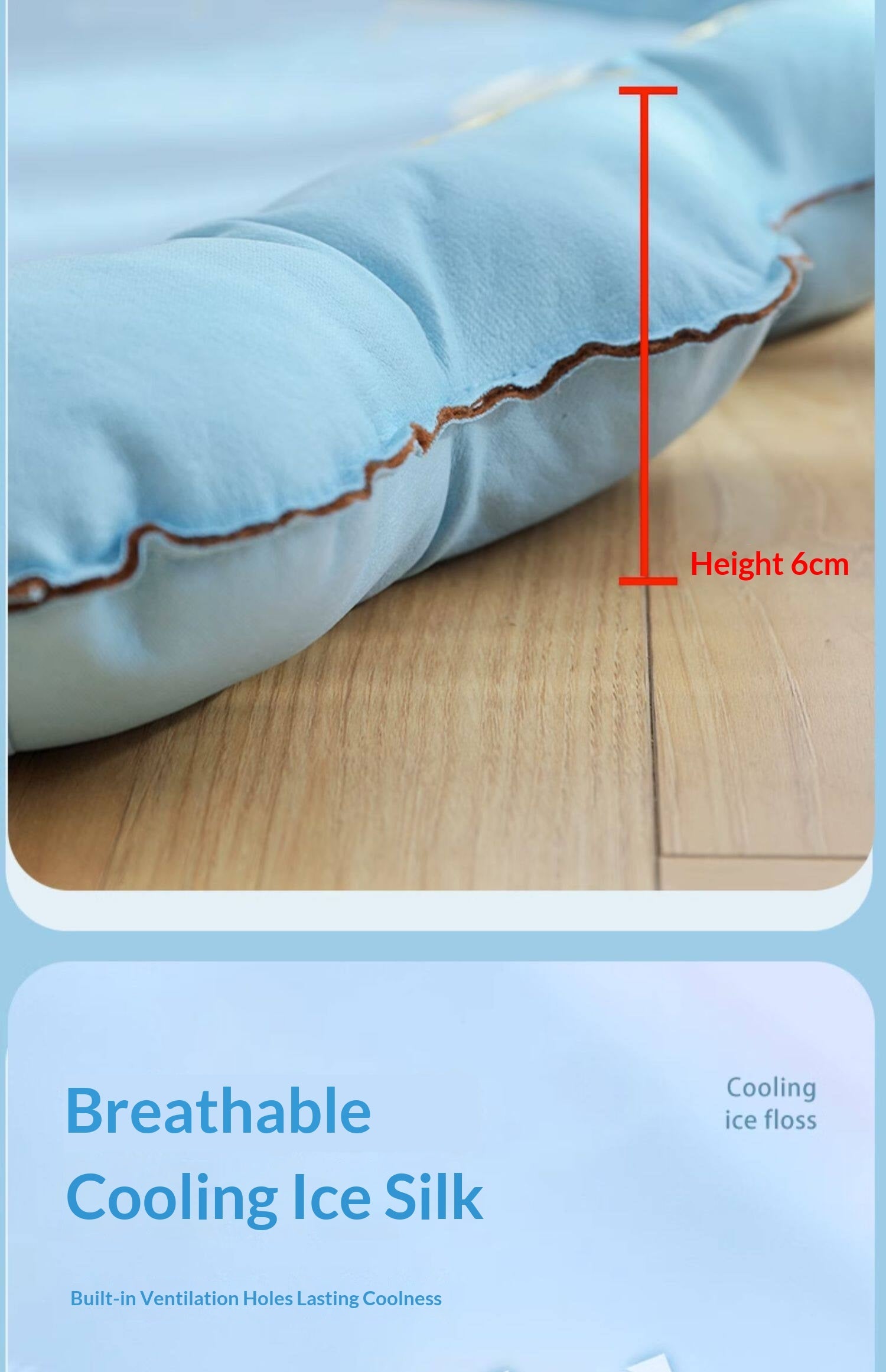 Cat Cooling Mat Ice Silk - Bear Print Summer Sleep Pad