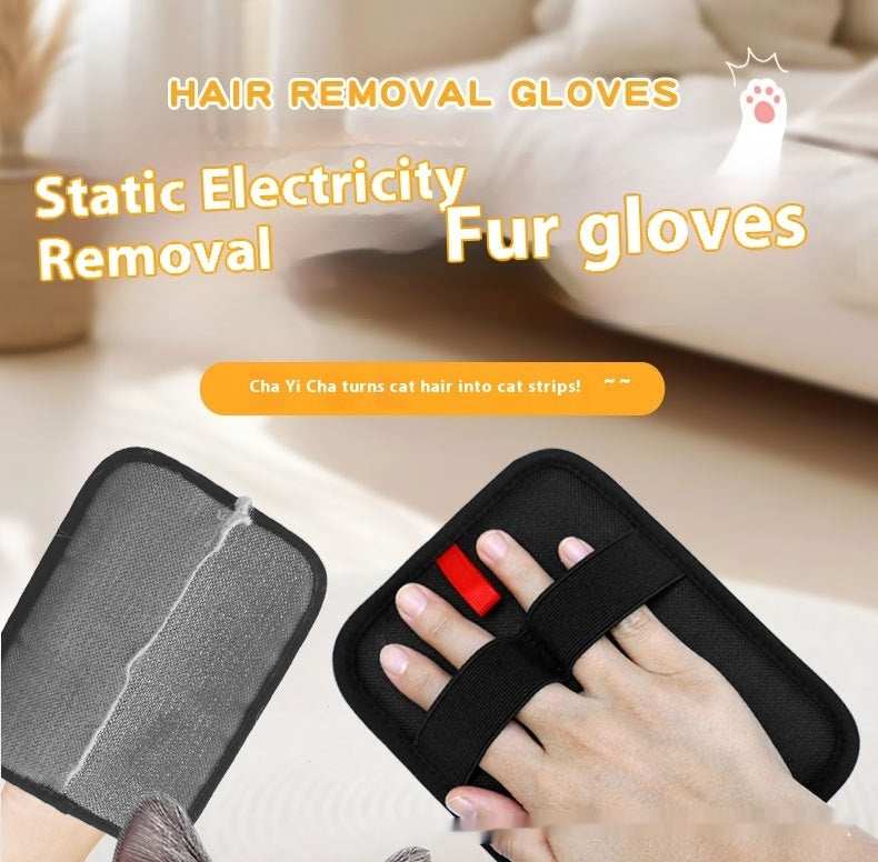 Cat Hair Removal Glove Brush - Remove Loose Hair