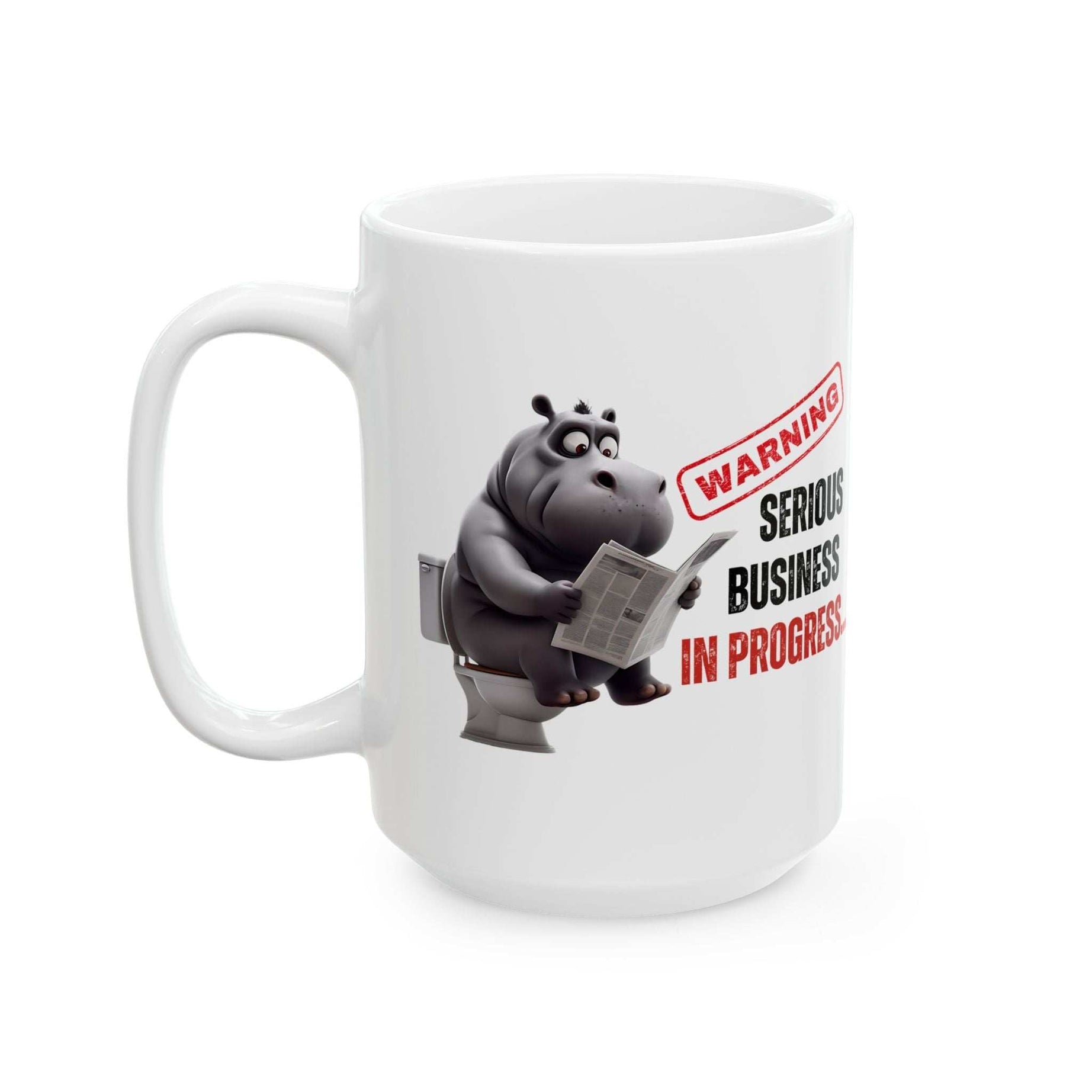Funny Toilet Humor Ceramic Mug - 11oz & 15oz Coffee Cup for Adults