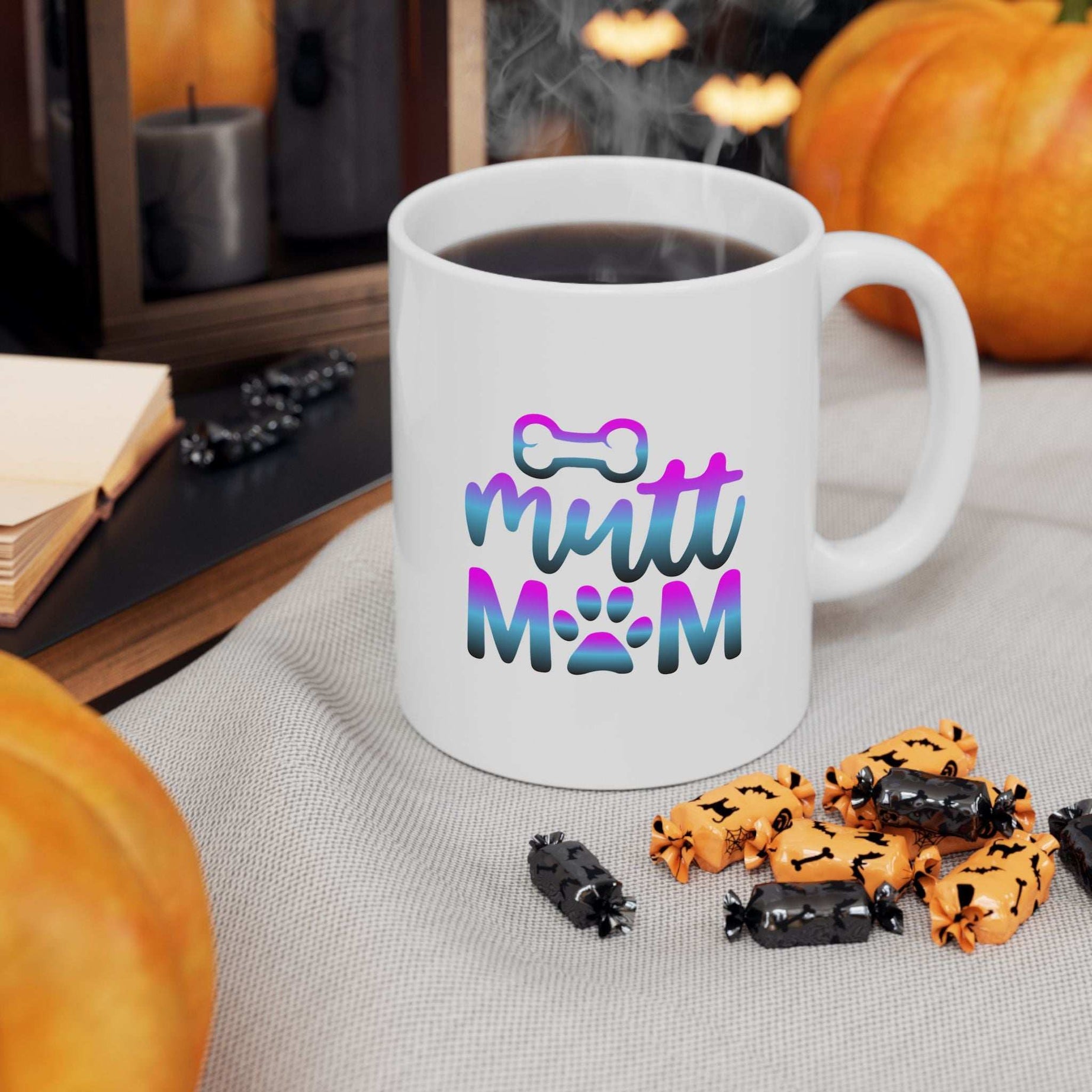 Cute Mutt Mom Ceramic Mug - Ideal Gift for Animal Lovers