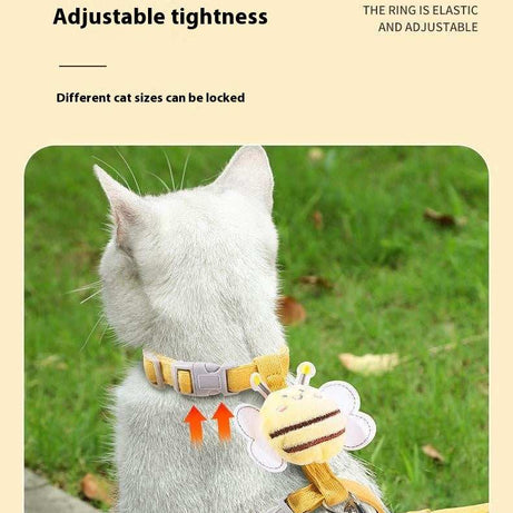 Fun "Cute Bee" Small Pet Harness & Matching Lead