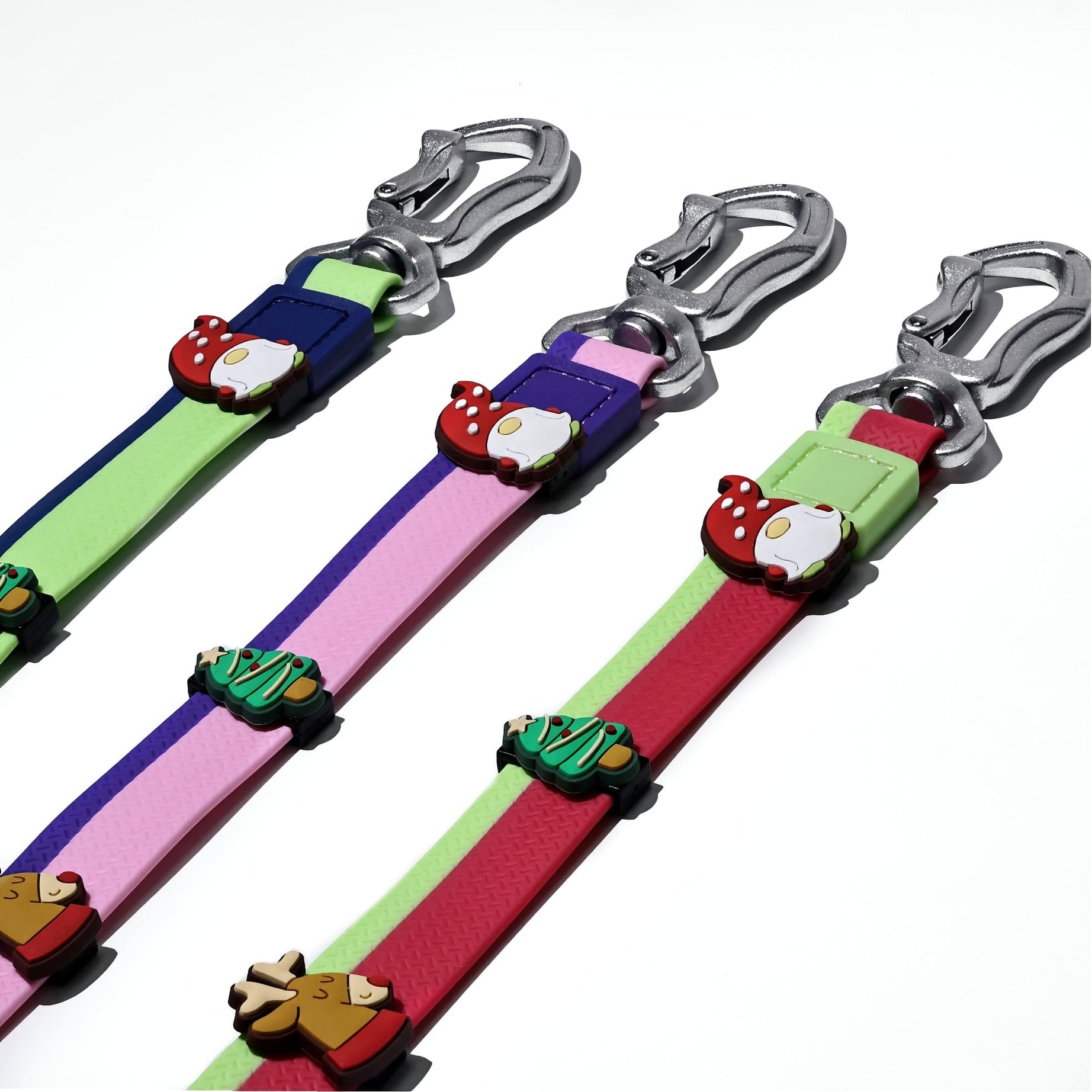 DIY Pet Leash Set - Dual-Color Embossed with 12 Accessories