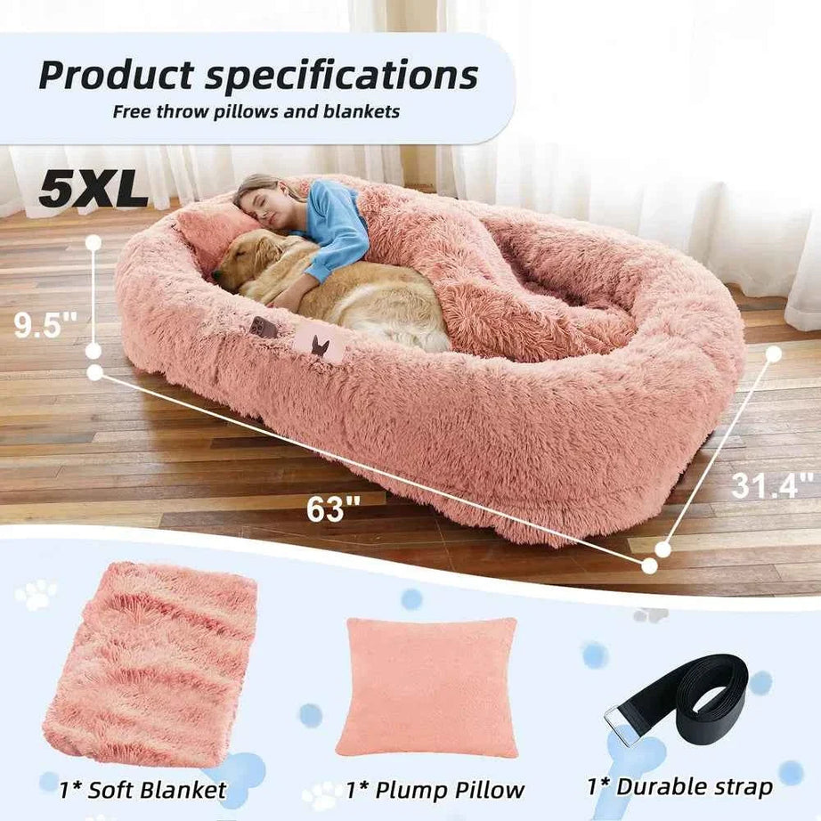 Human Dog Bed - Large Size Fits You And Pets