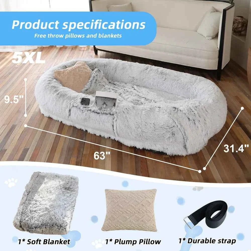 Human Dog Bed - Large Size Fits You And Pets