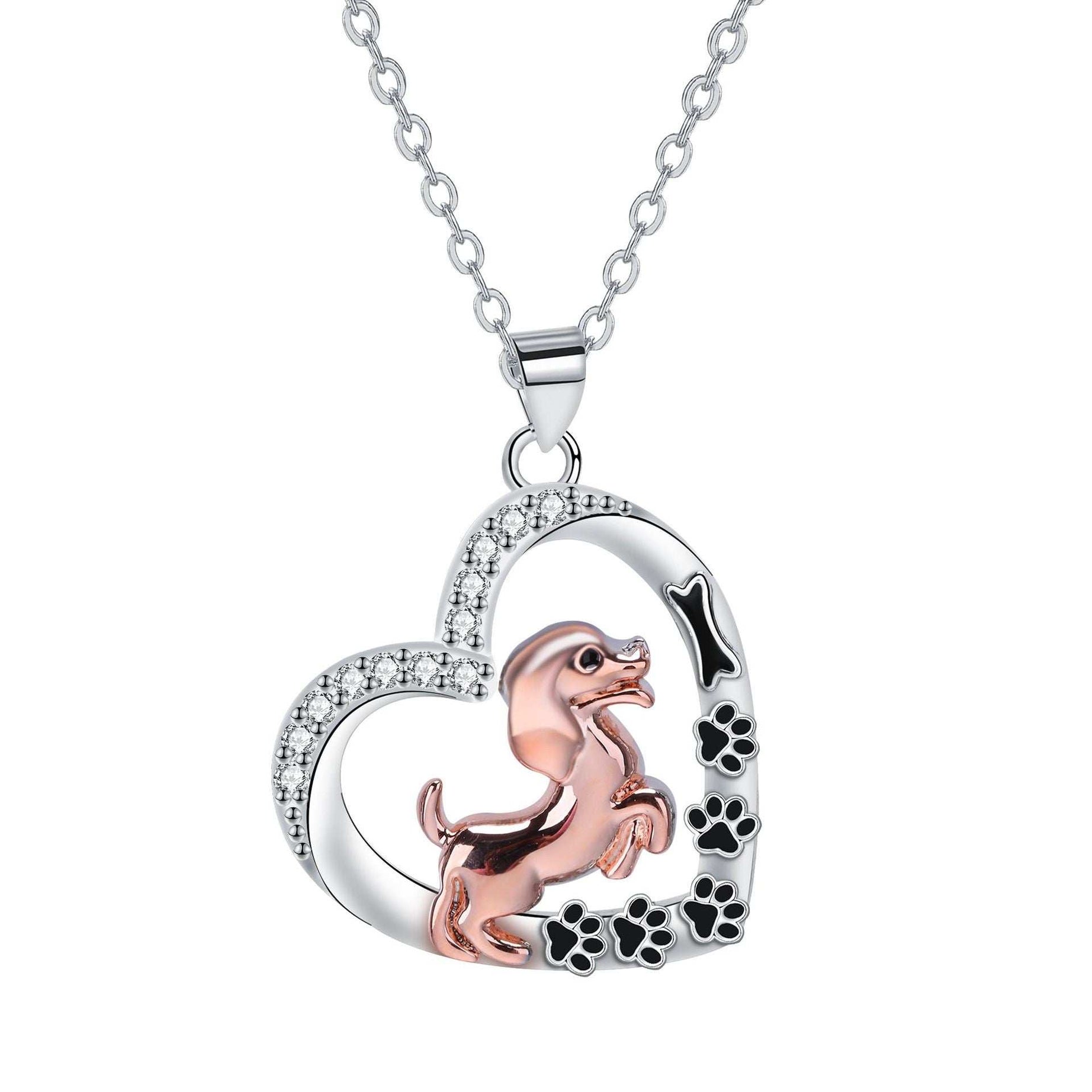 Love Pendant Pet Dog Dog Necklace Female