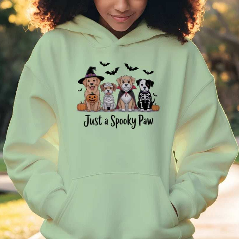 Halloween Just A Spooky Paw Hoodie Sweatshirt
