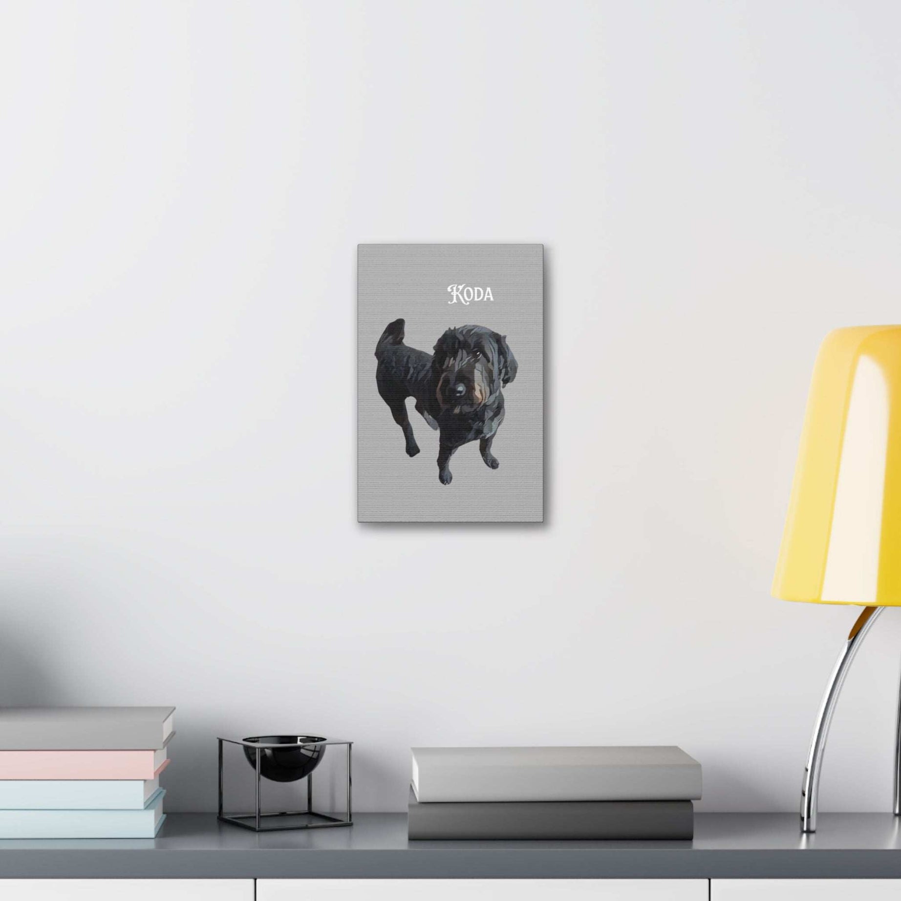 PAW-sonalized Light Grey Canvas Print | Upload Photo~Choose size